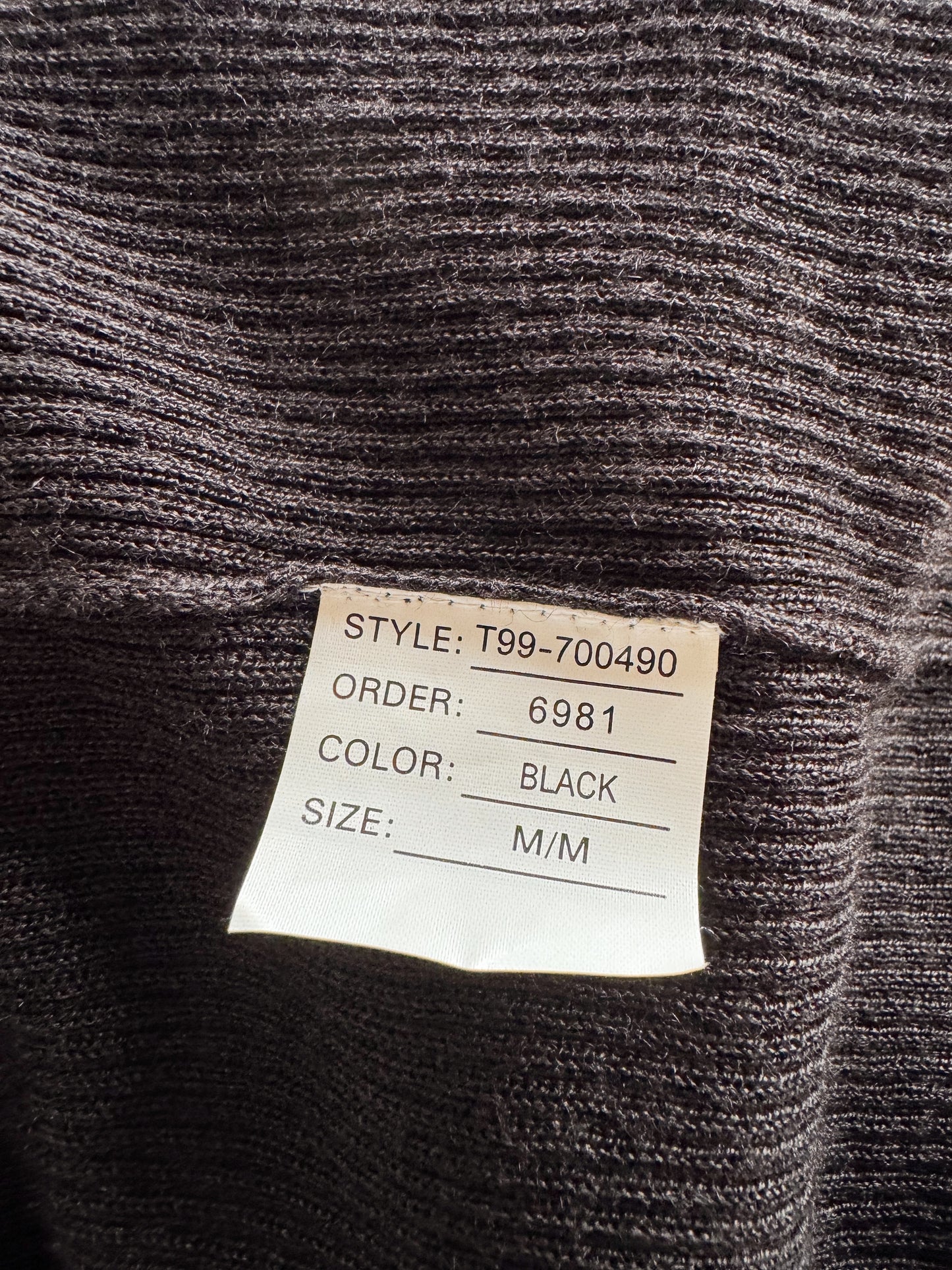 Ivy 00s Black Cardigan Sweater (M)