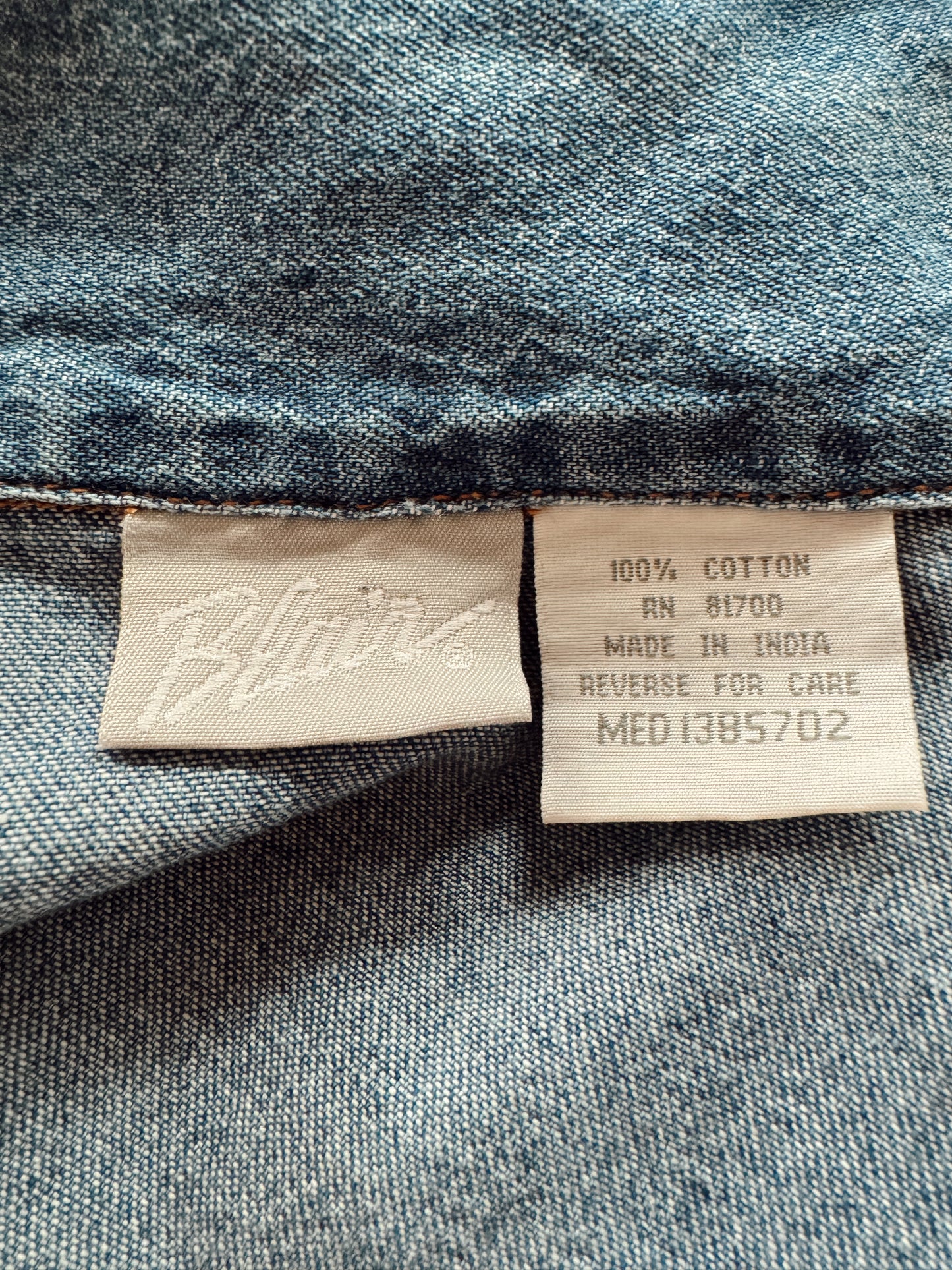Purrrfect Cat Denim 90s Chore Coat (M)