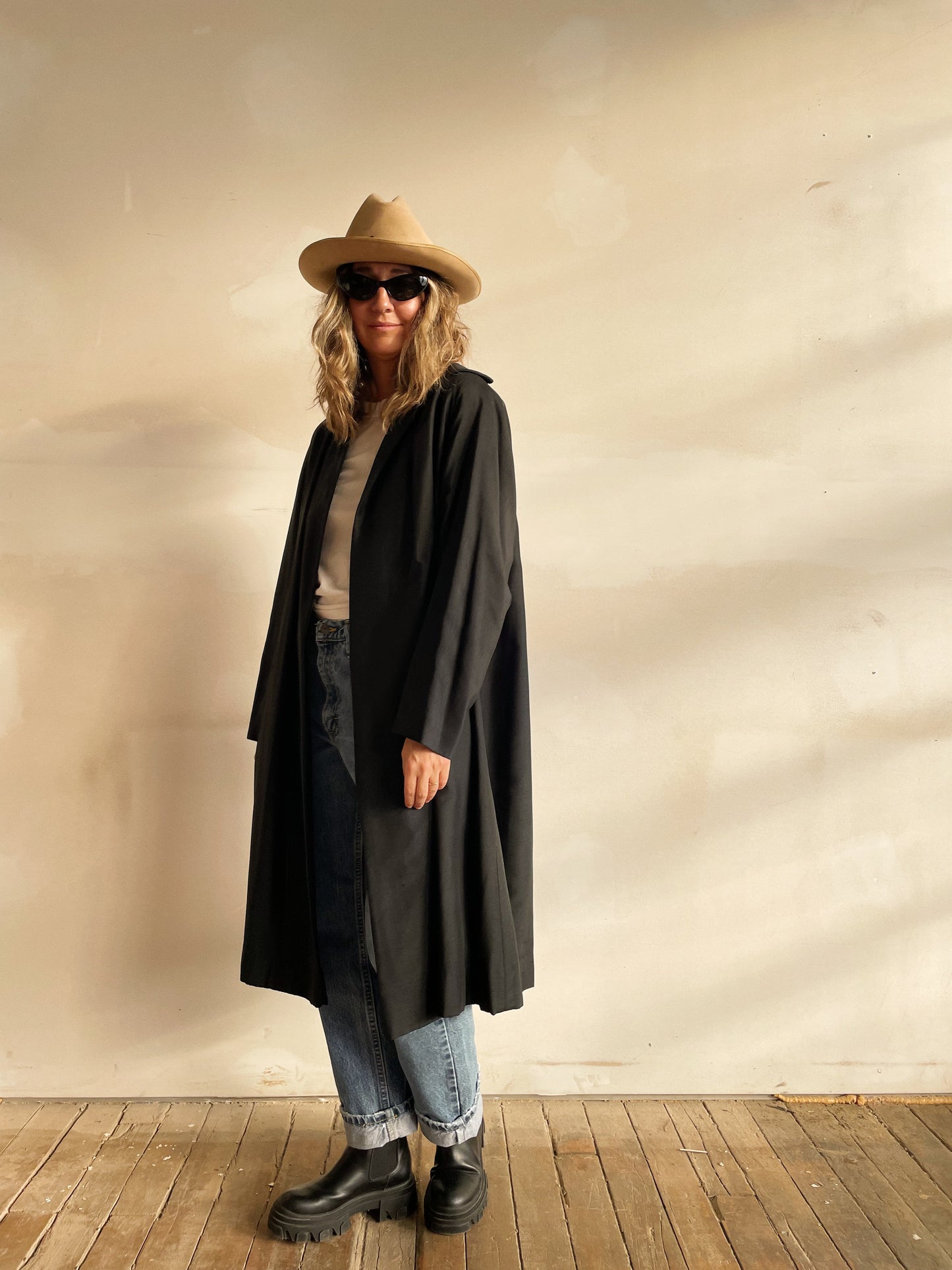 50s Silk Opera Jacket with Ivory Lining (M)