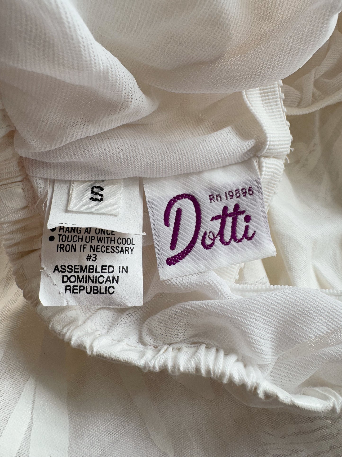 Dotti 80s Painterly Strapless Jumpsuit (S)