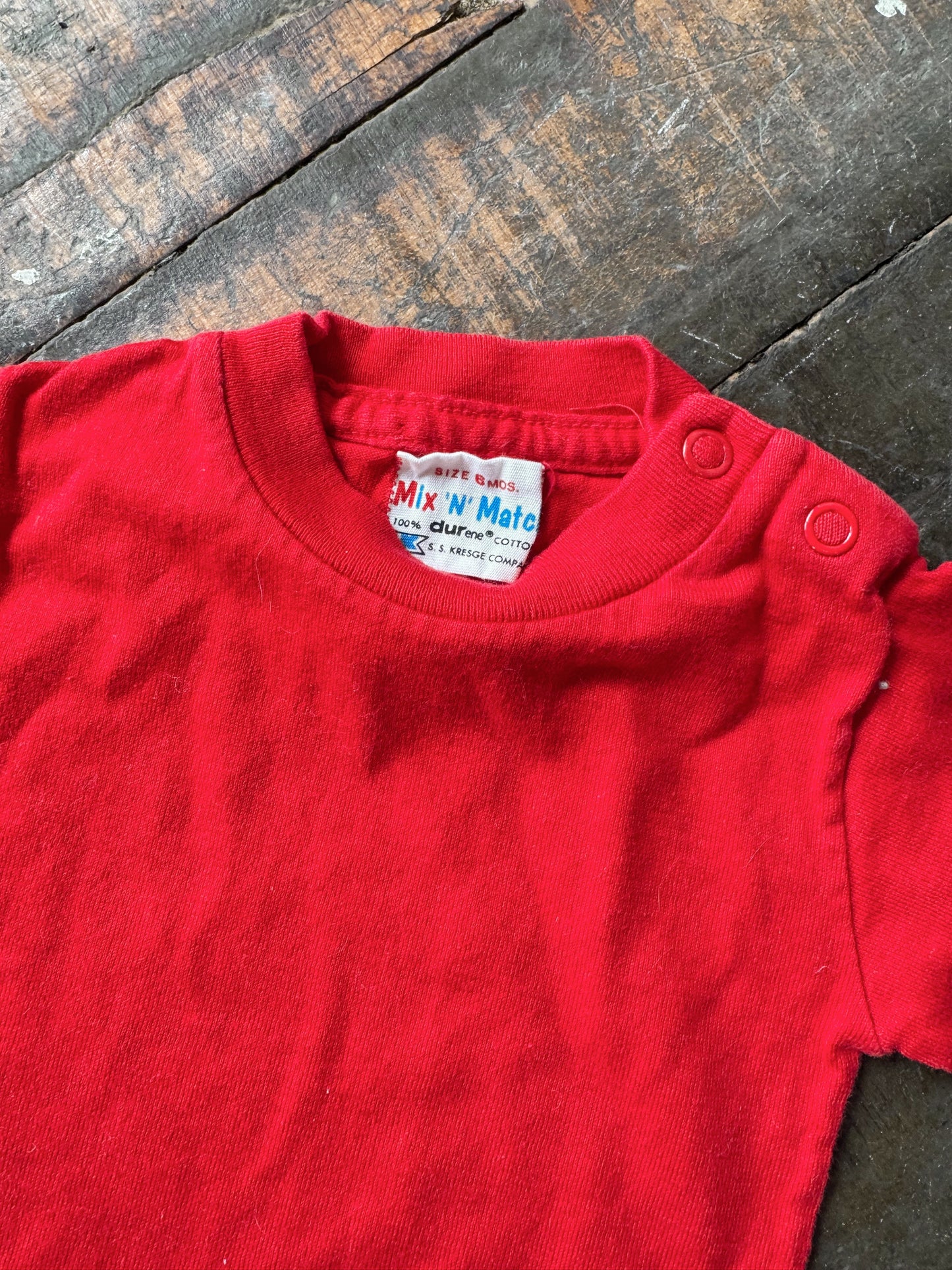 Red 70s T-Shirt (6mth)