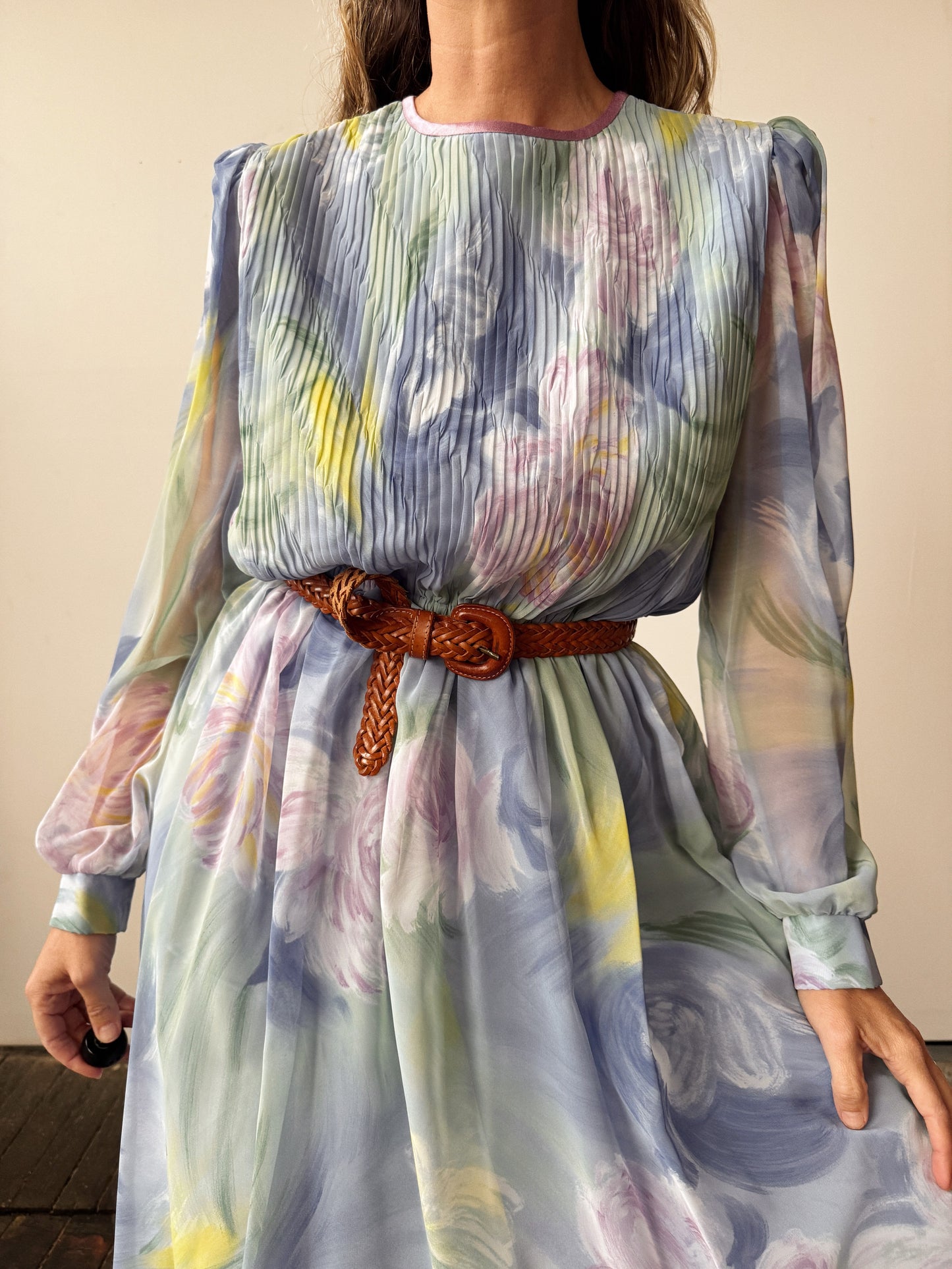 Leather Braided Belt (38")