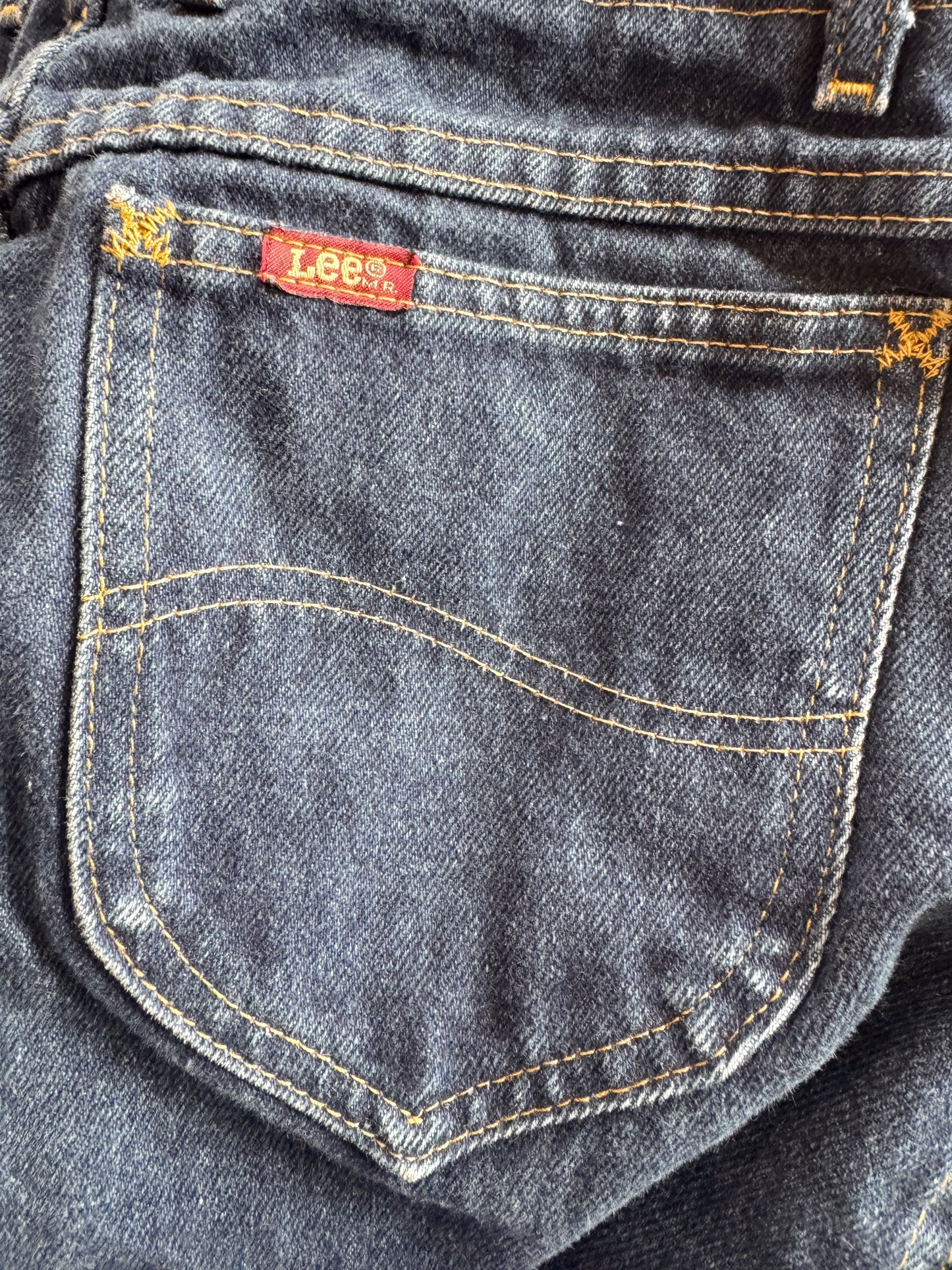 Lee 70s Button Front Dark Wash Denim Jeans (26")
