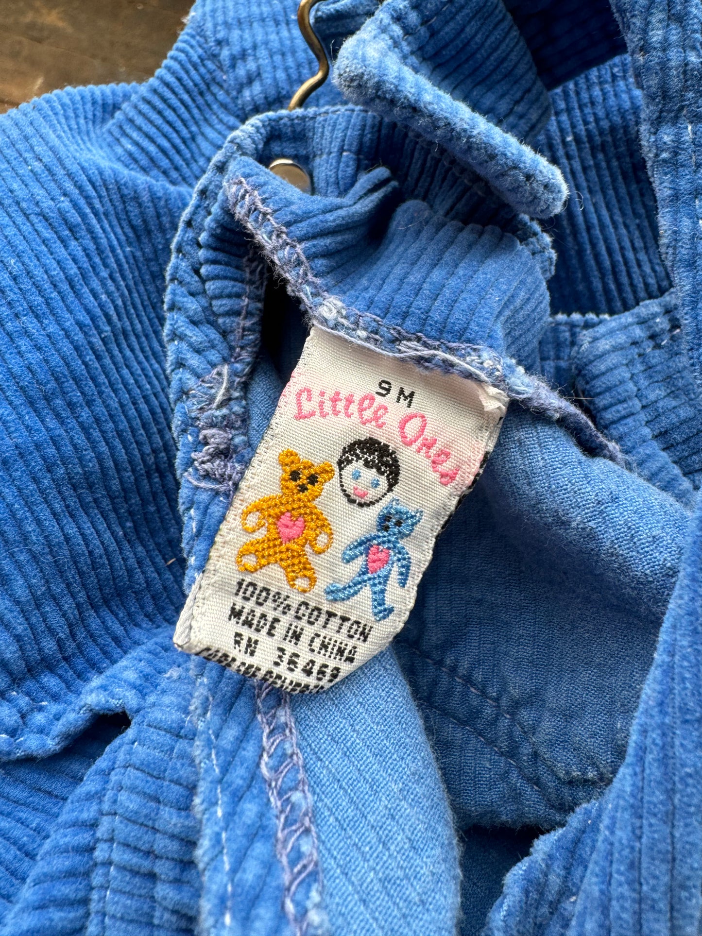 80s Corduroy Overalls (9mos)