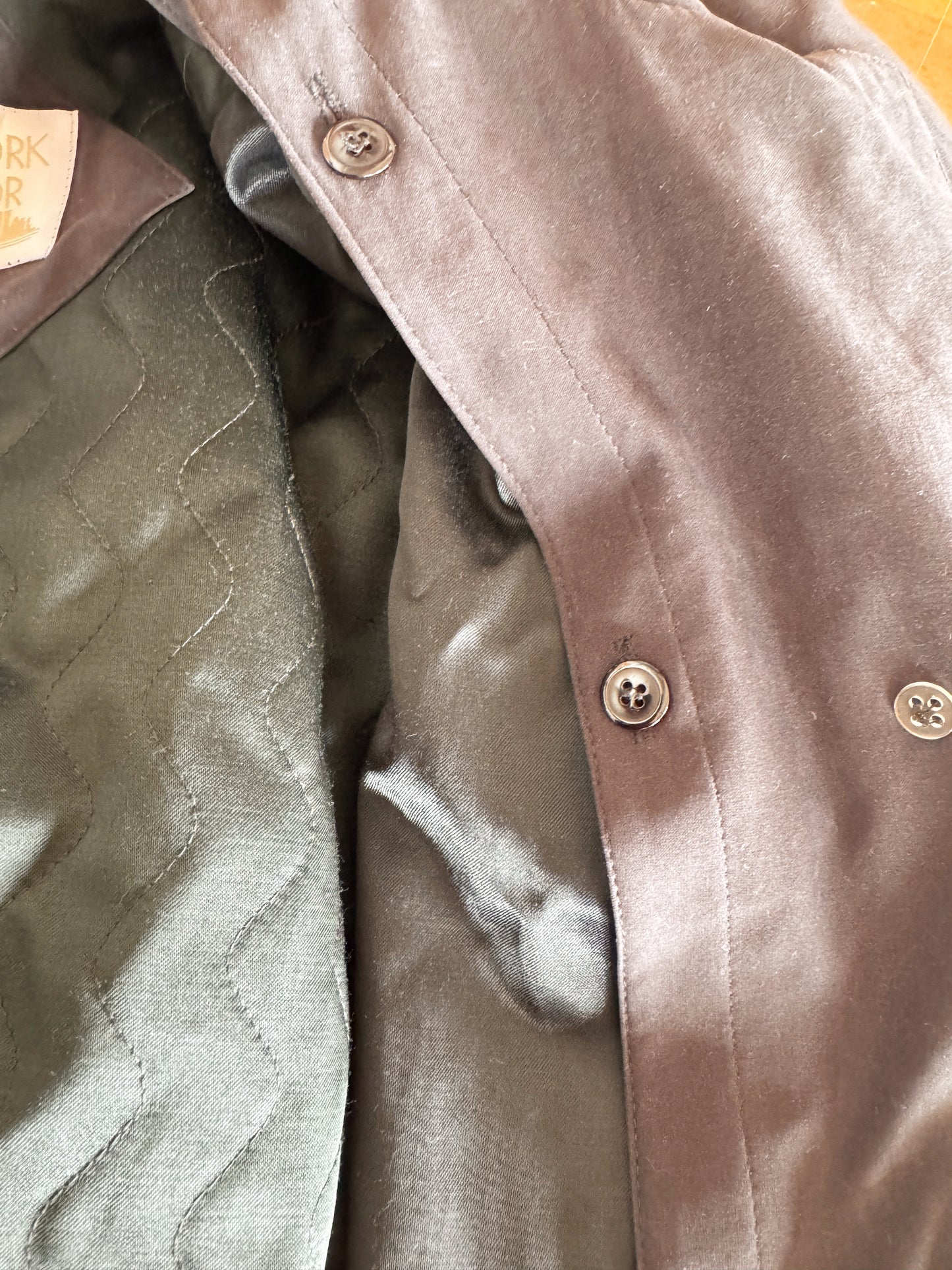 Harbor Soft Black 90s Trench Coat (S)