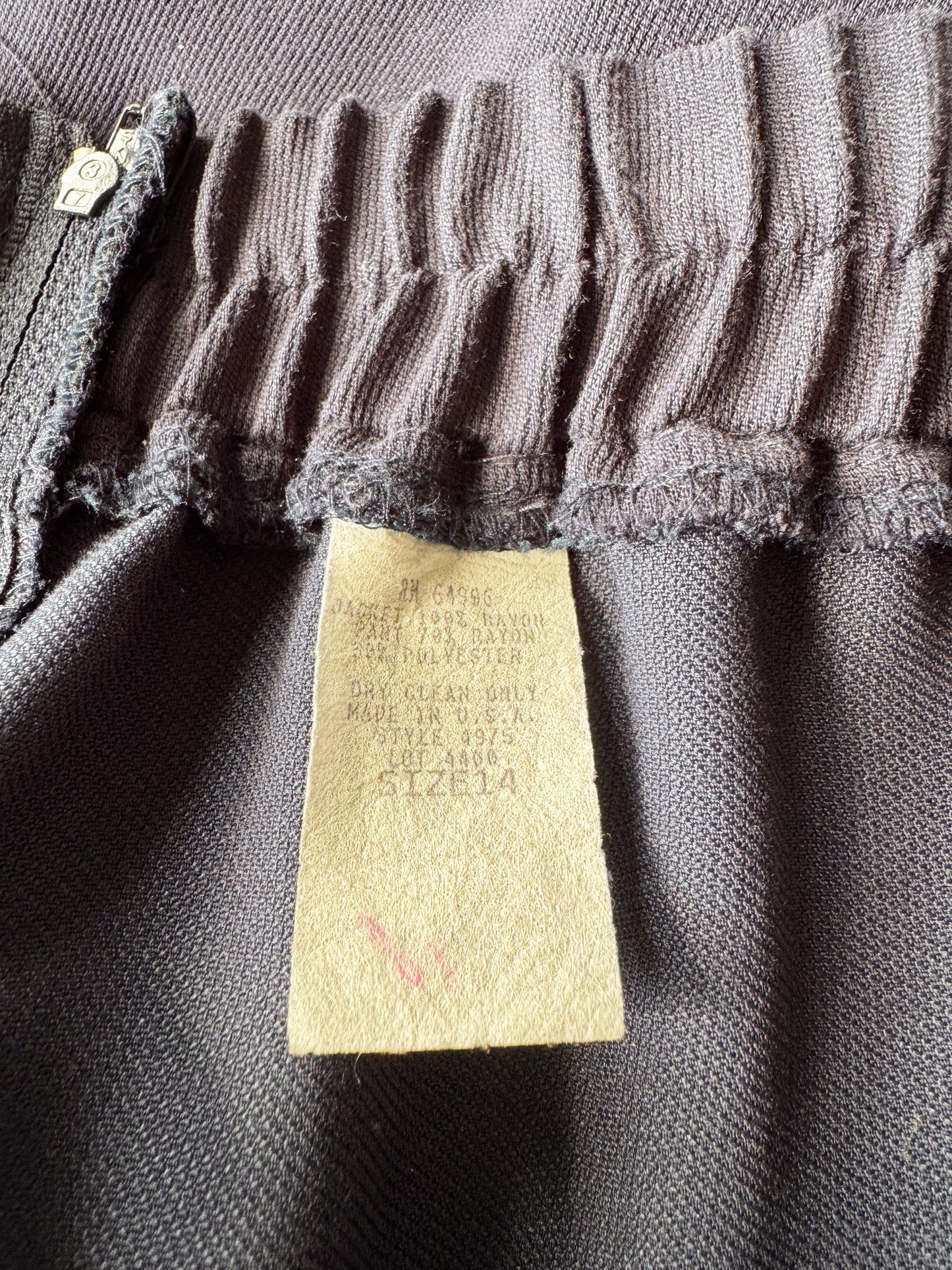 90s Navy Soft Wideleg Trouser Pant (28")