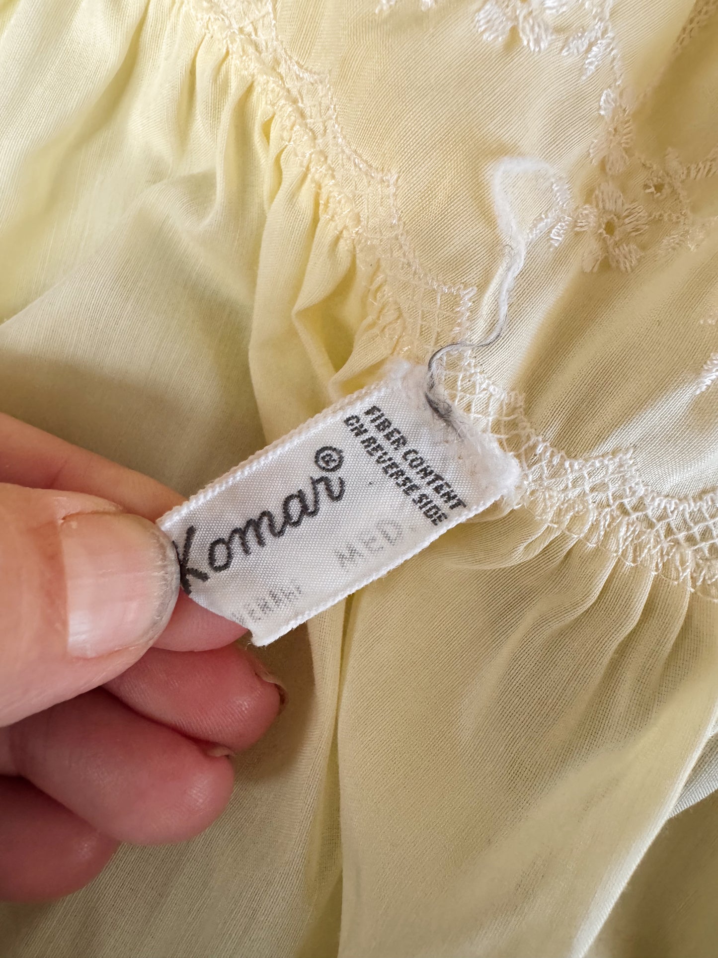 Butter Yellow Sleep Shirt Dress (M)