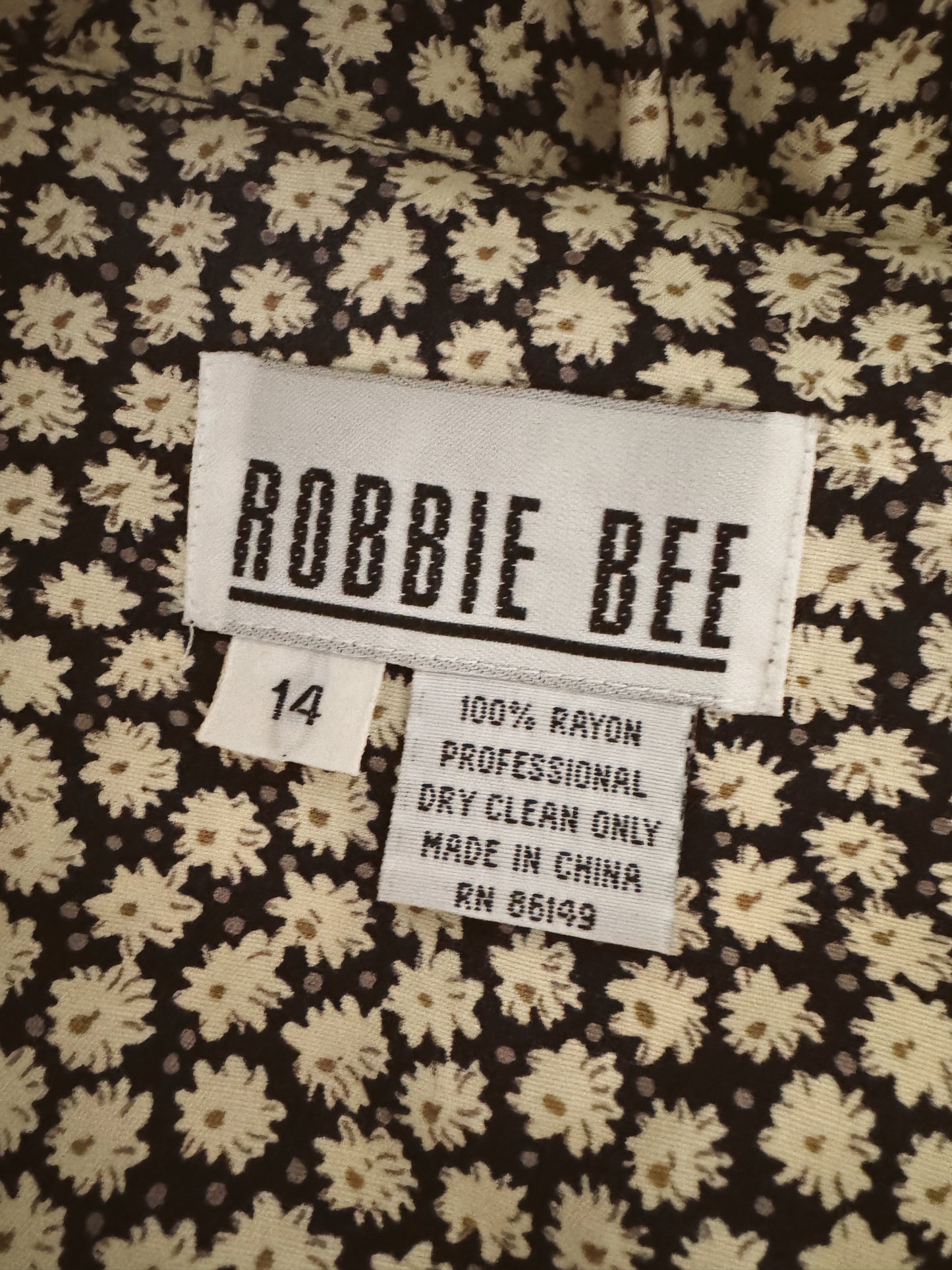 Daisy 90s Tie-Front Maxi Robbie Bee Dress (L)