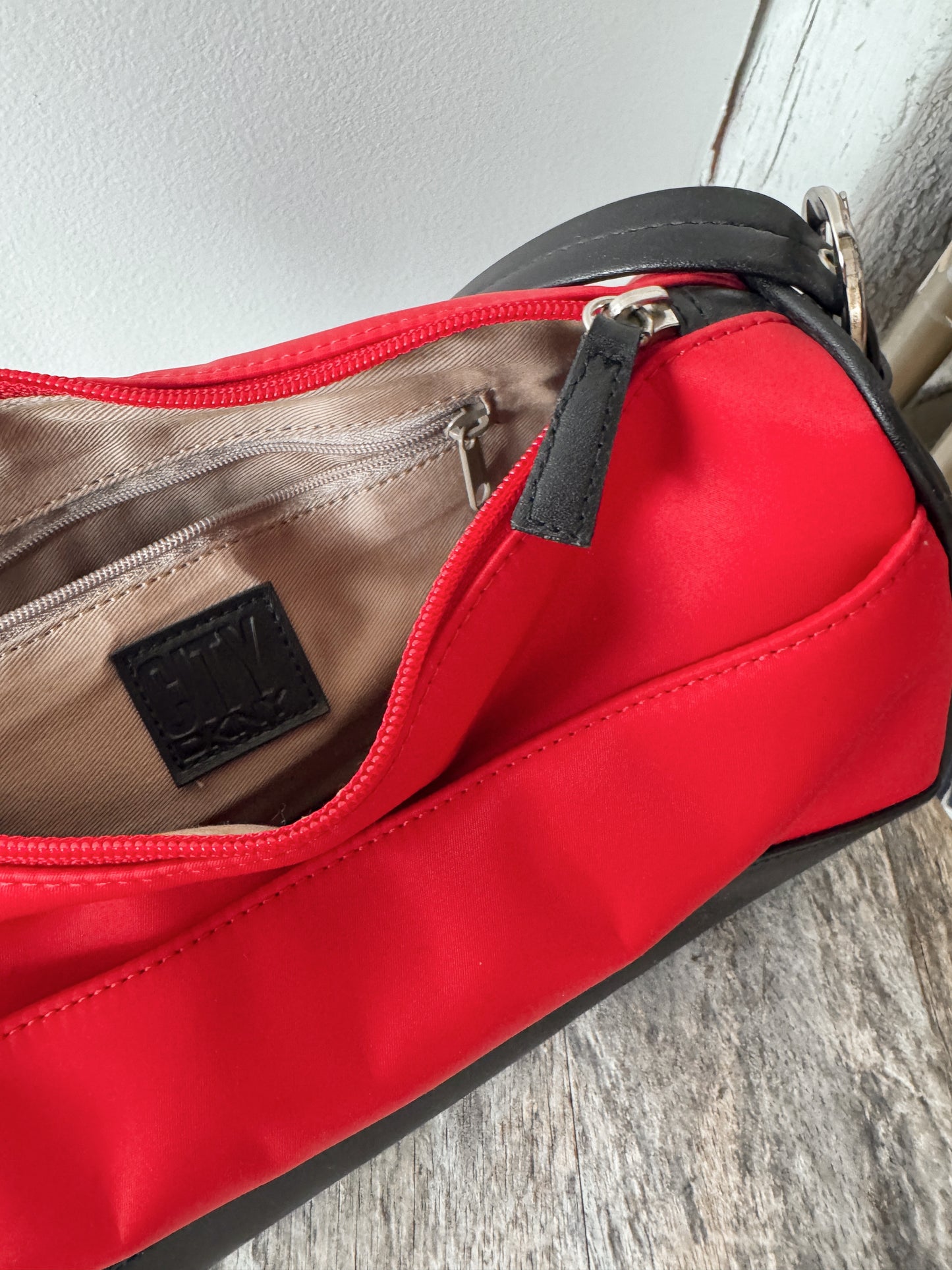 90s City DKNY Nylon Barral Crossbody Bag