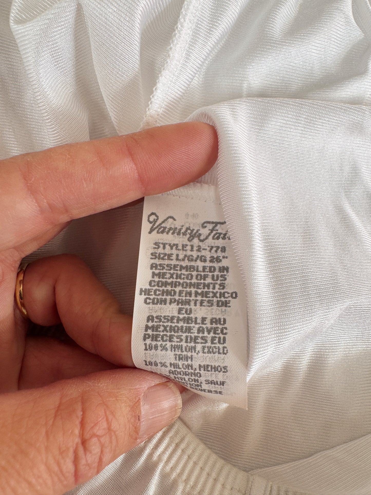 Vintage Slip Nylon Tank Top (L)