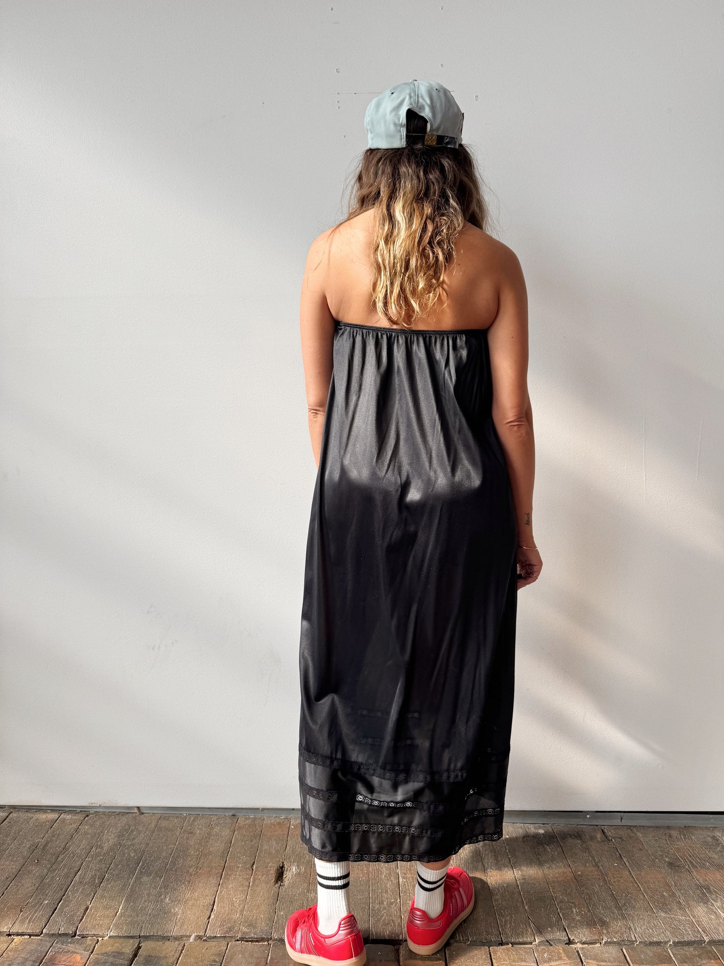 Black Slip Skirt/Dress (M)