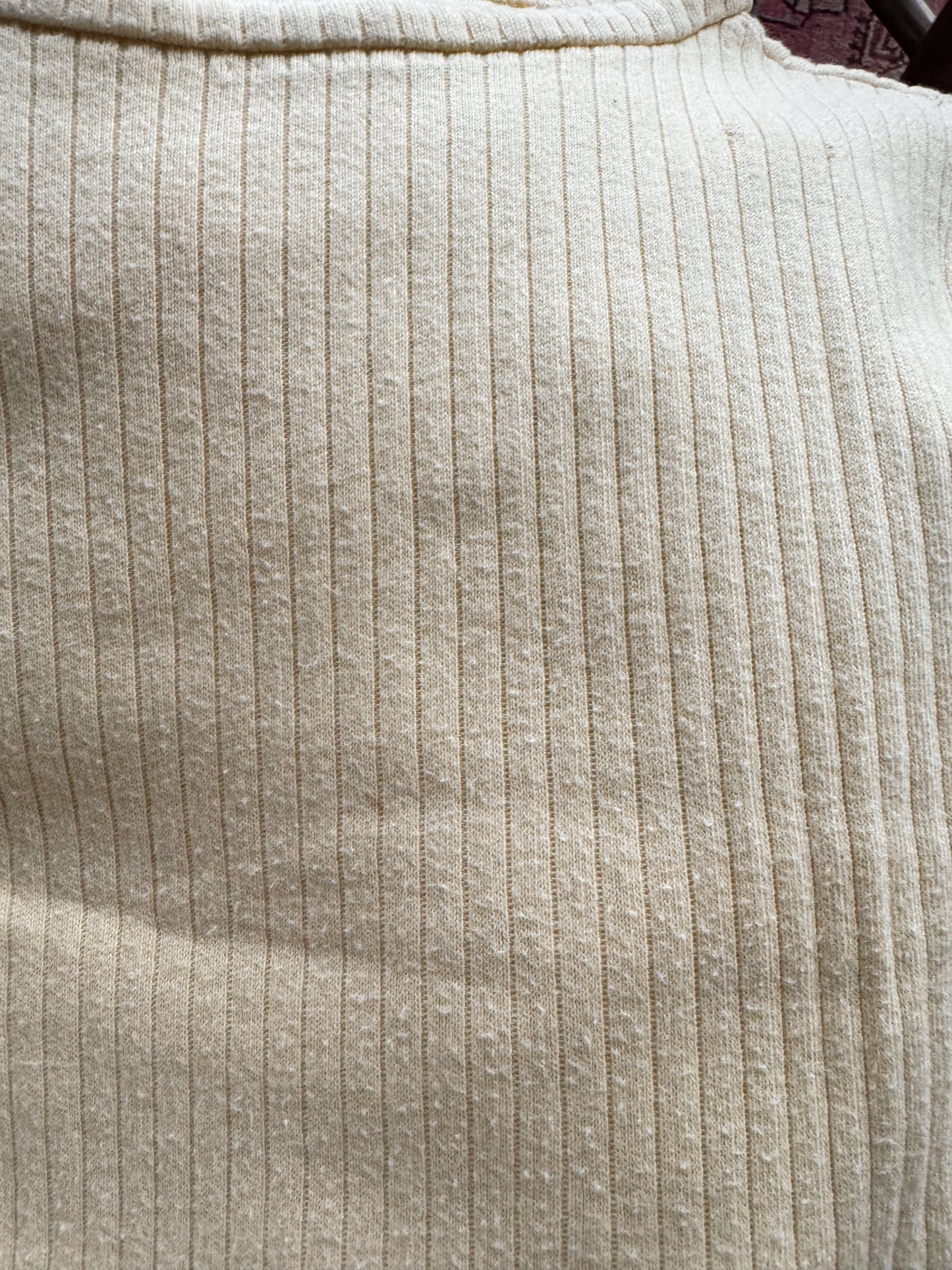 Ribbed 80s Cropped Butter Tank (M)