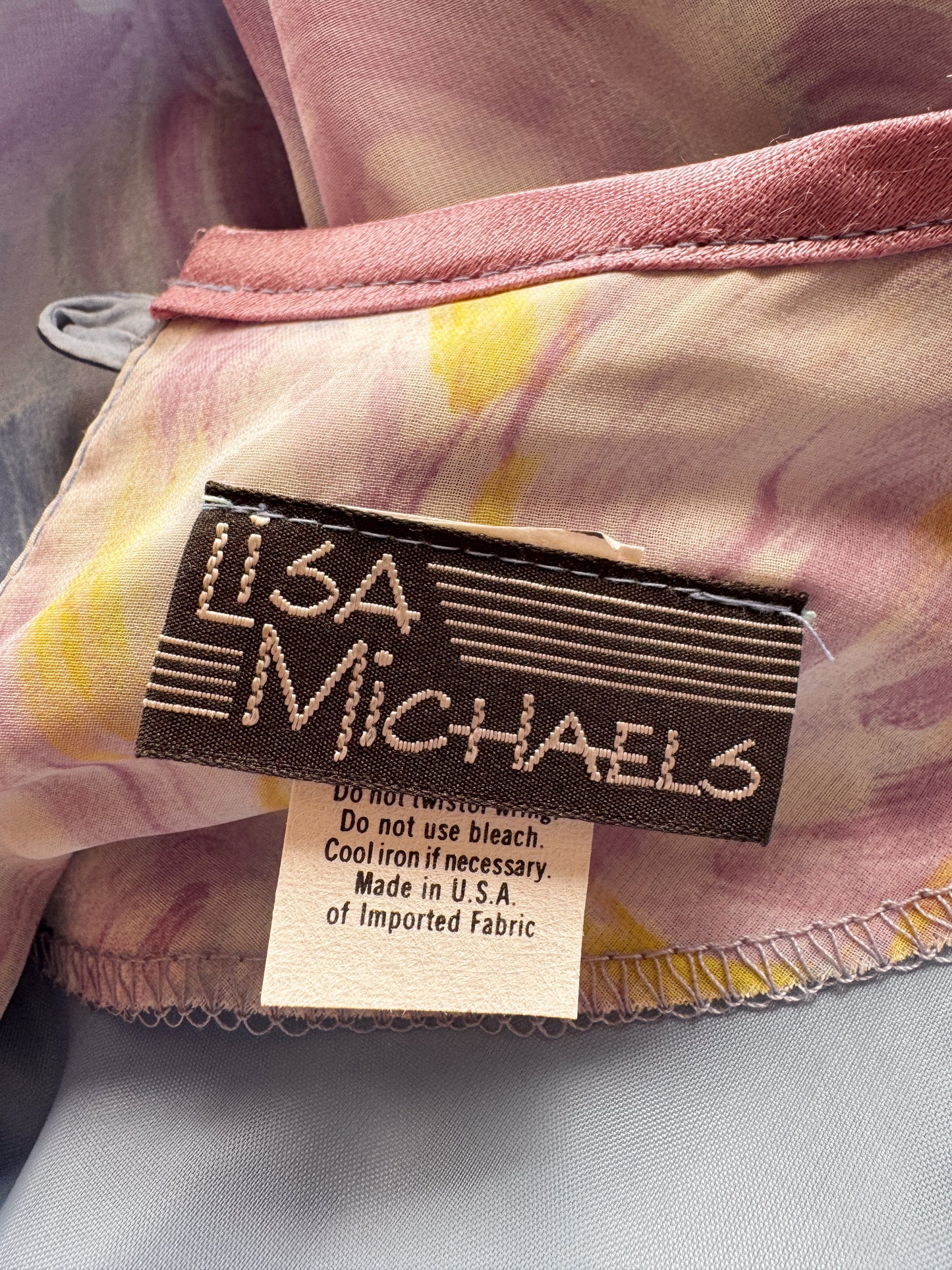 Lisa Michaels Soft Pastel 90s Dress (M)