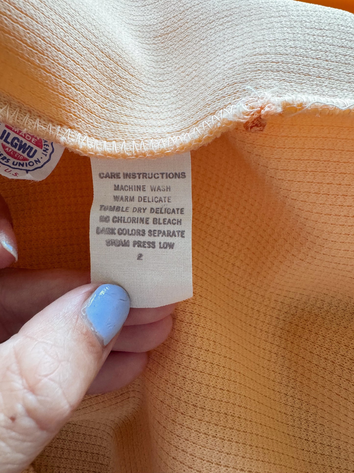 Unionmade 70s Peach Shift Dress (M)