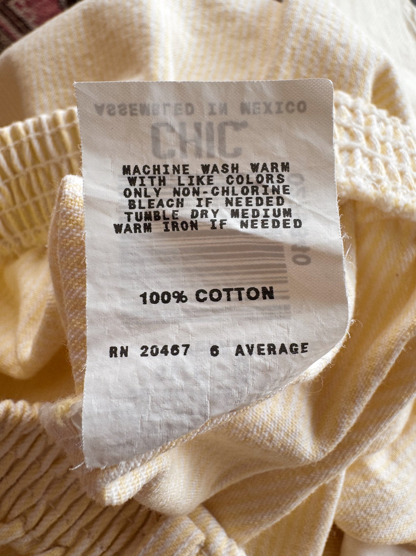 Butter Striped 90s Elastic Shorts