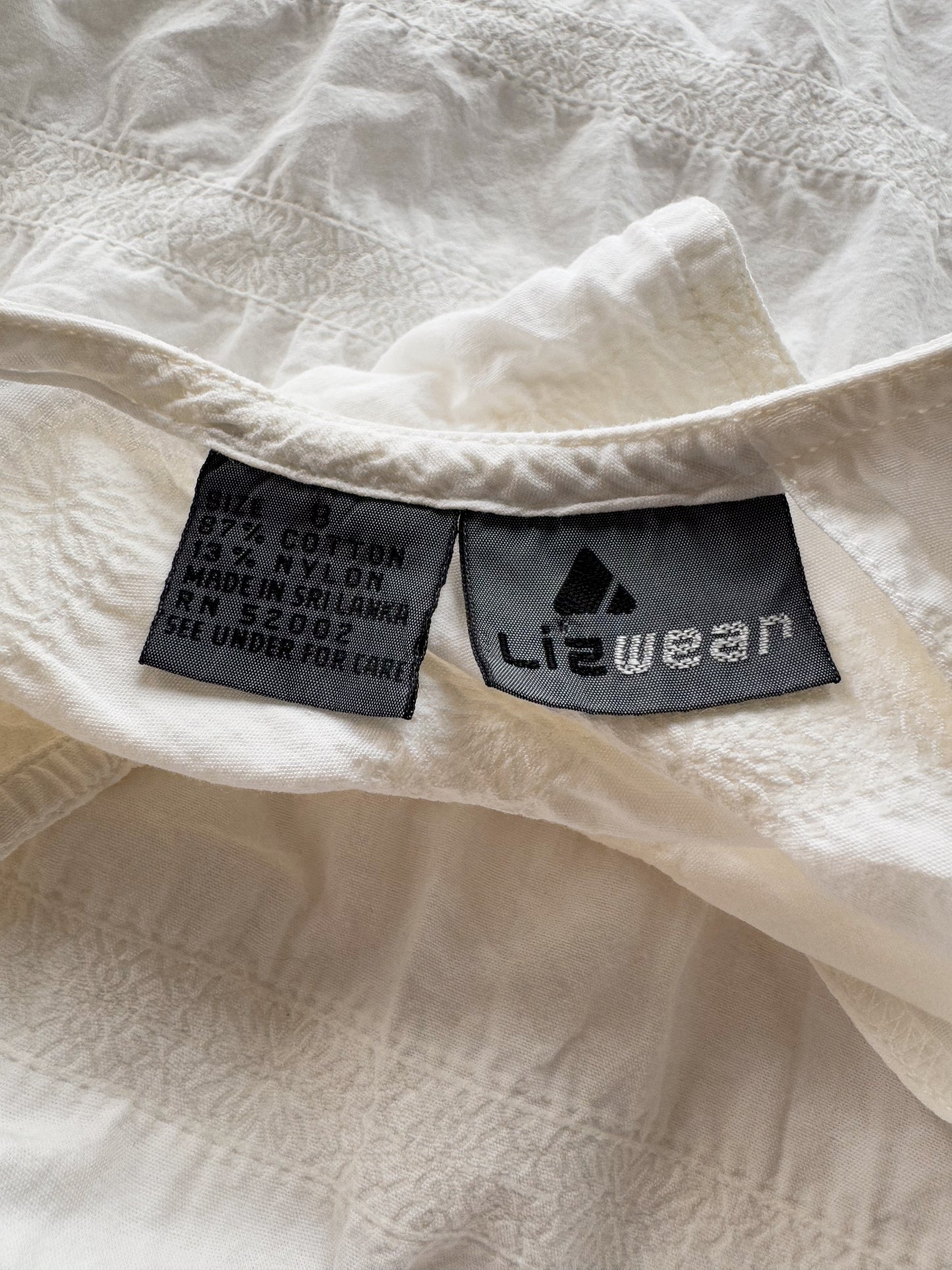 Seersucker 90s Cutout Dress (M)