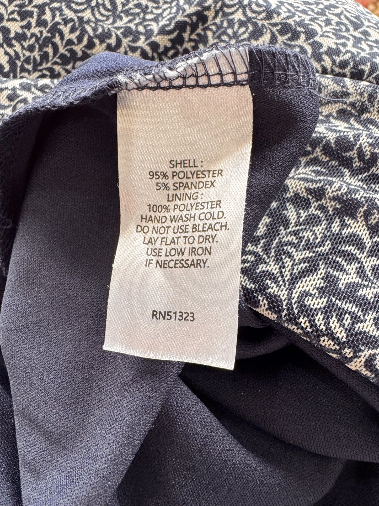 Navy Two-Piece Sleeveless Set (M)