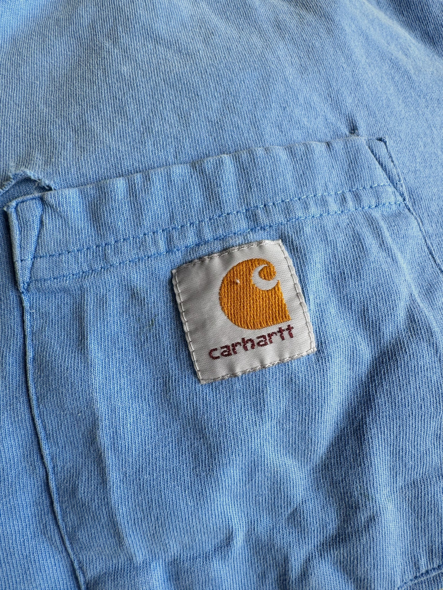 Carhartt Baby Blue Distressed Tee (Mens XL)