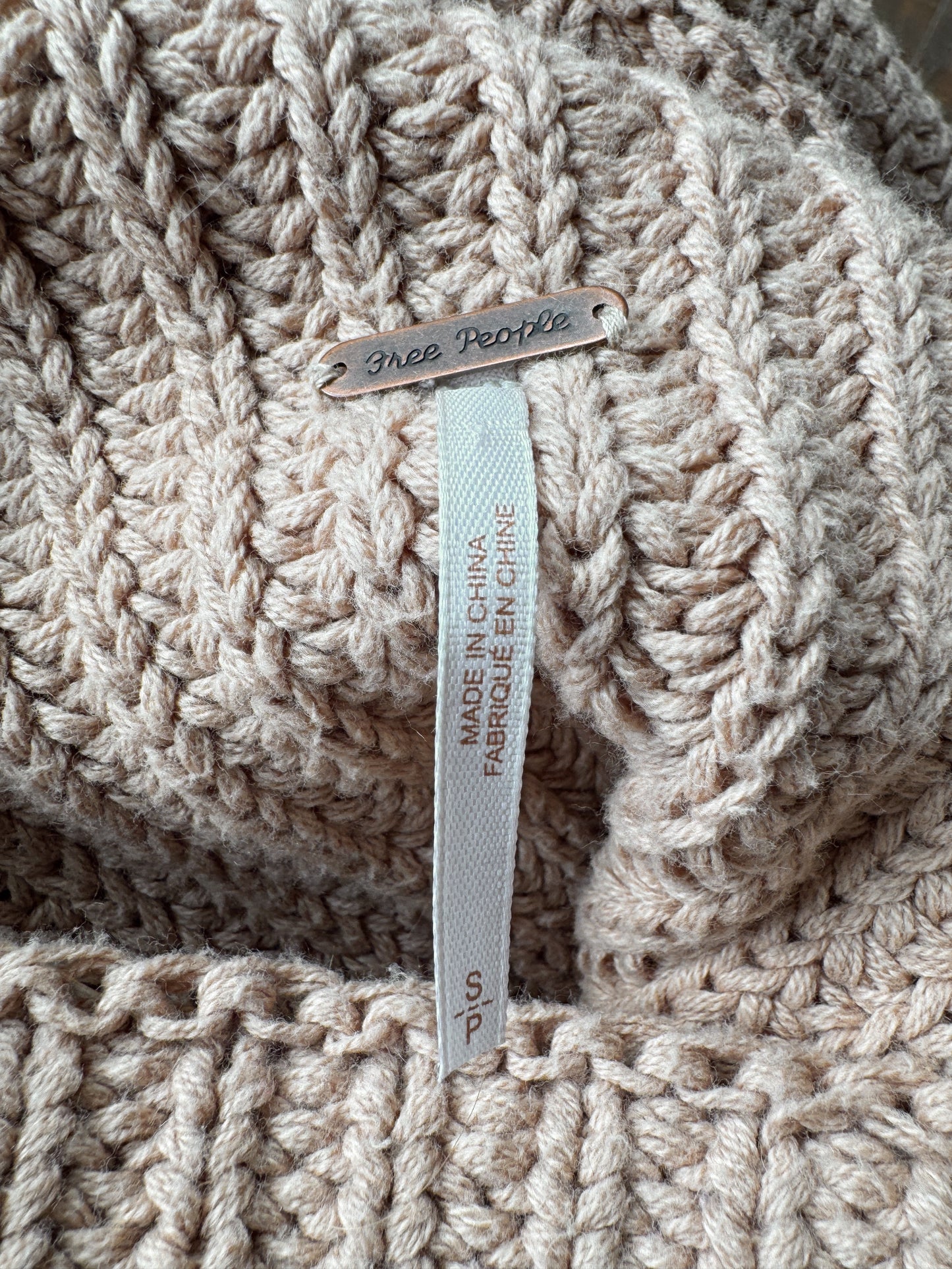 Oversize Camel Knit Sweater