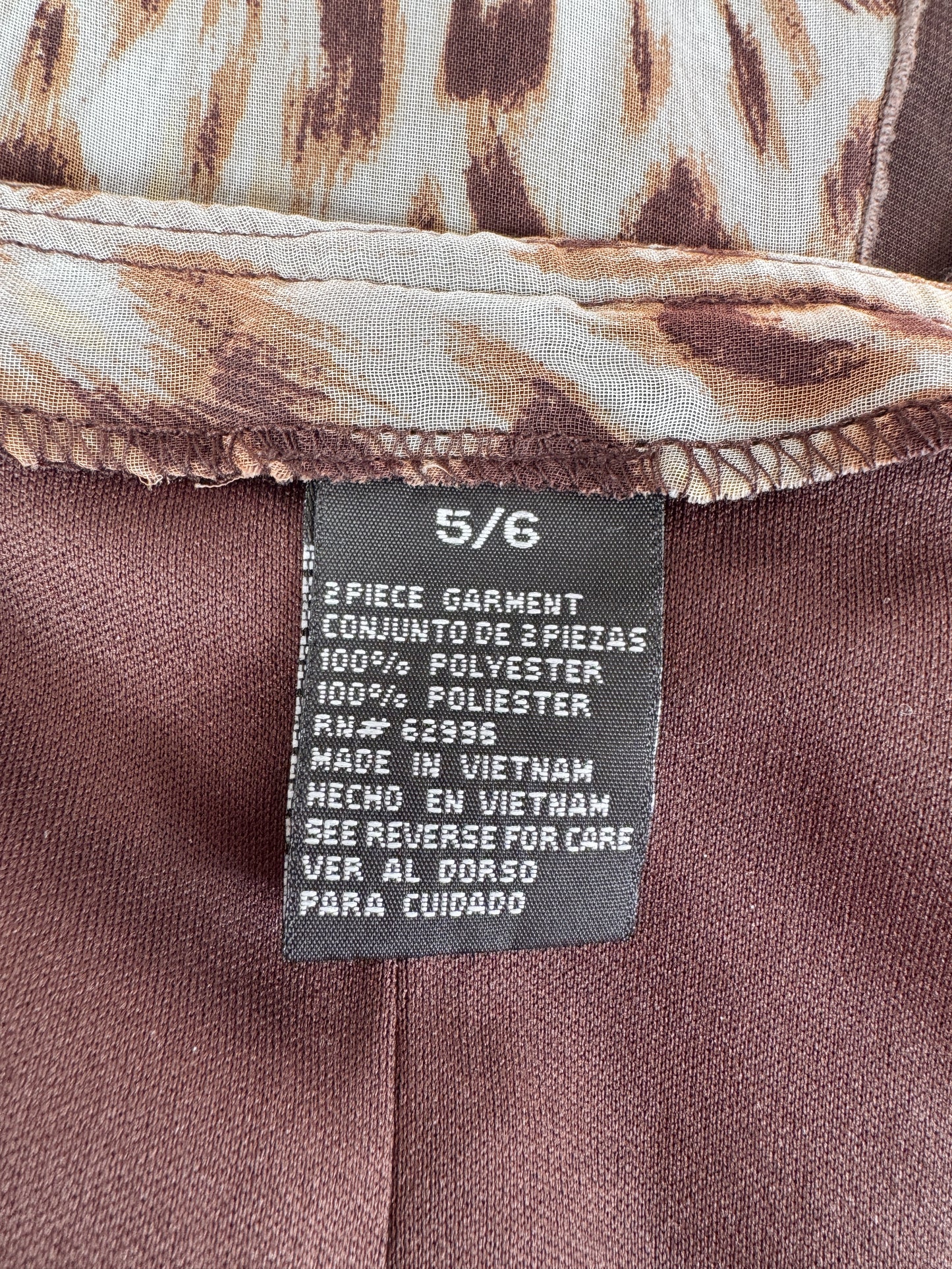 Animal Print 90s Split Skirt (27")