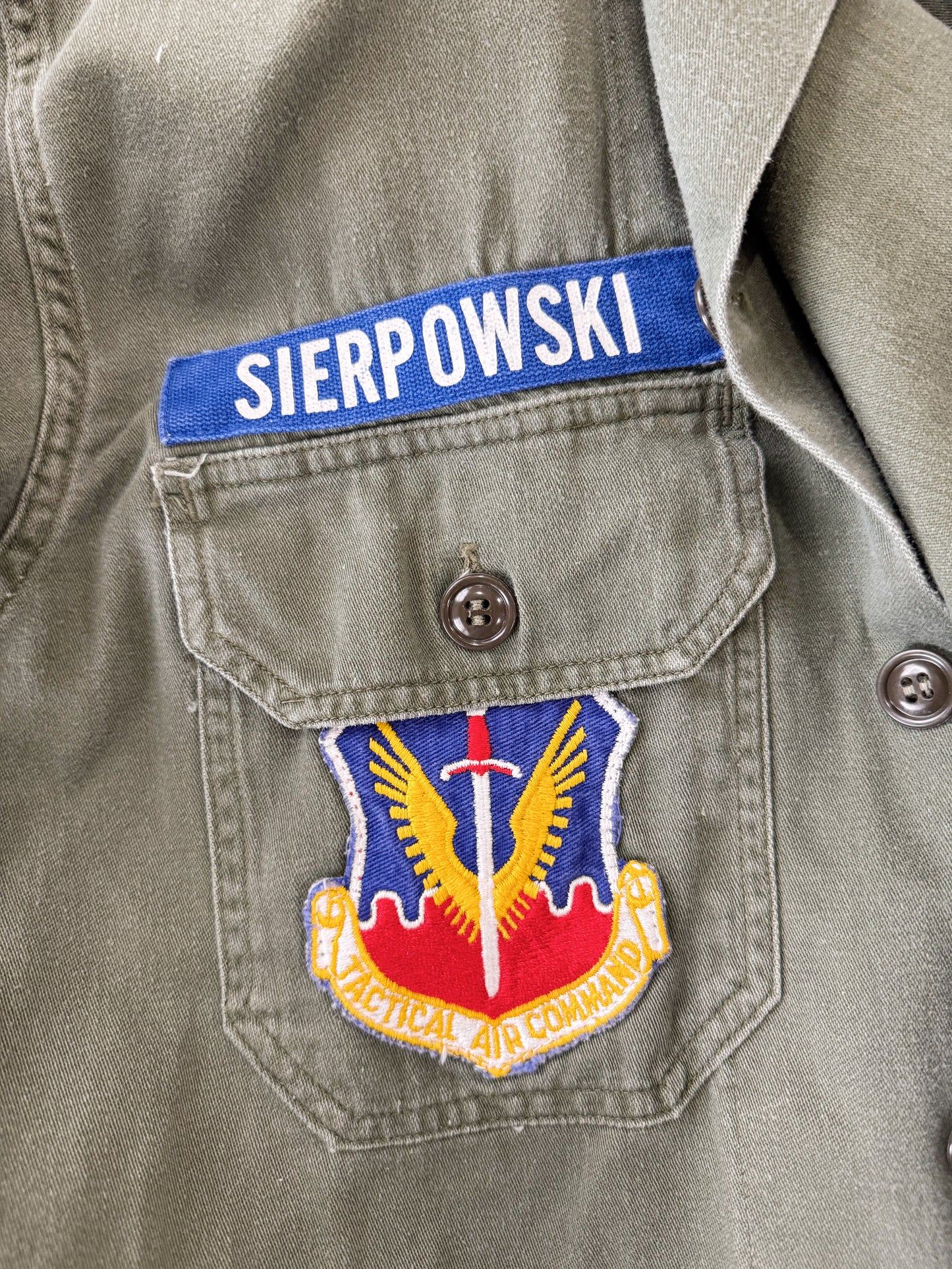 60s Military Patched Jacket (Mens M)