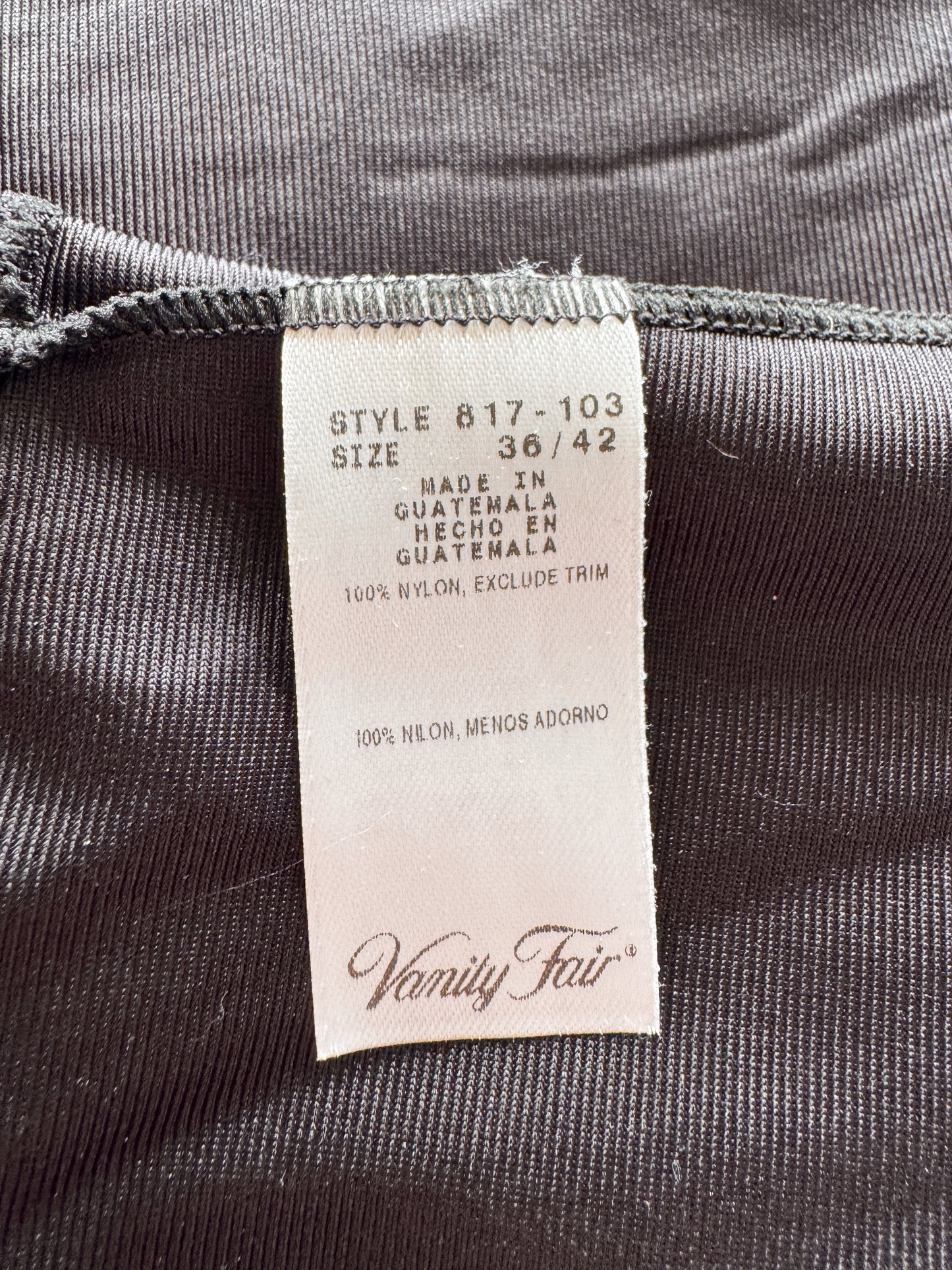 Black 90s Nylon Slip Camisole