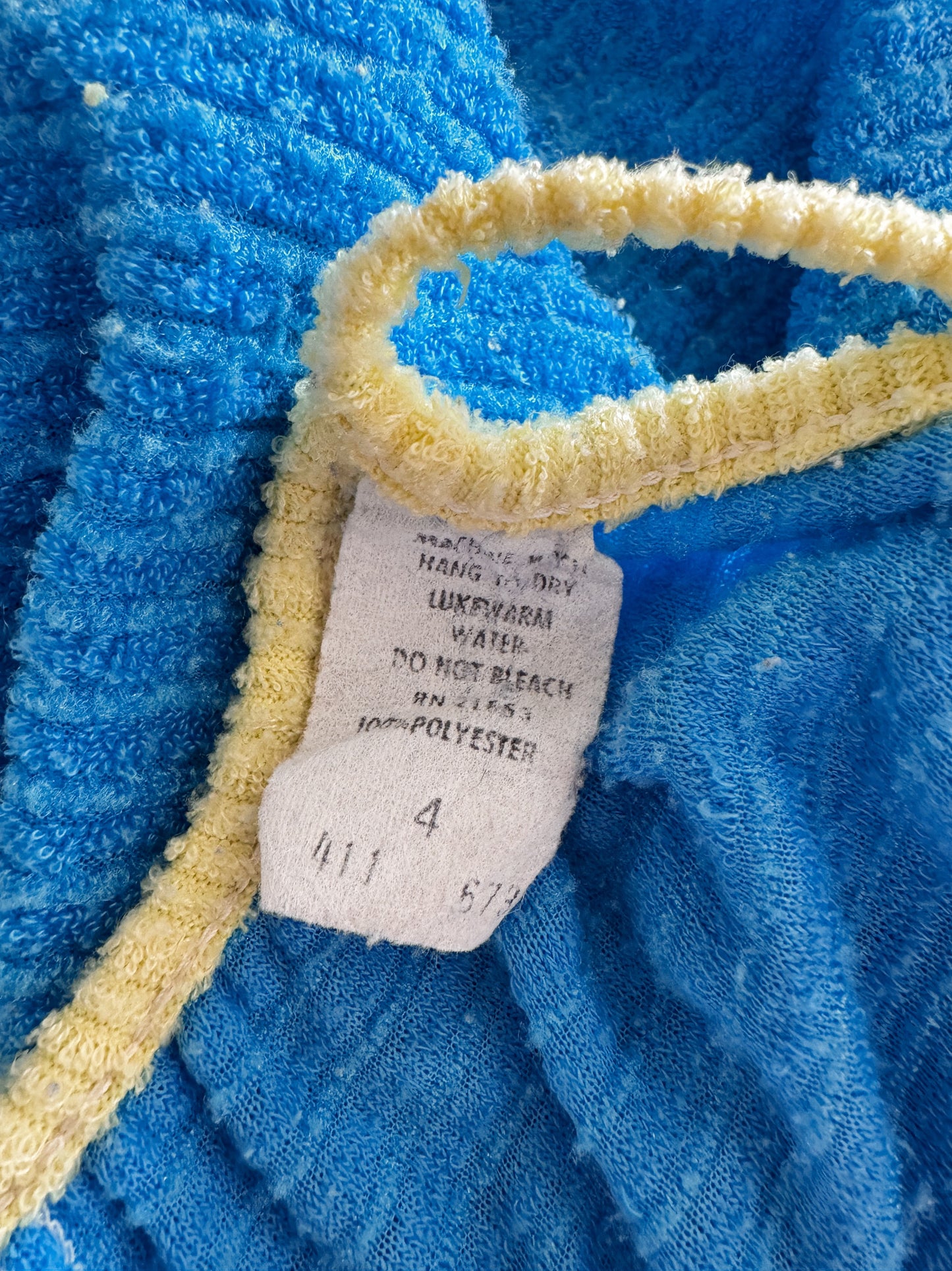 70s Terrycloth Playsuit (3/4T)