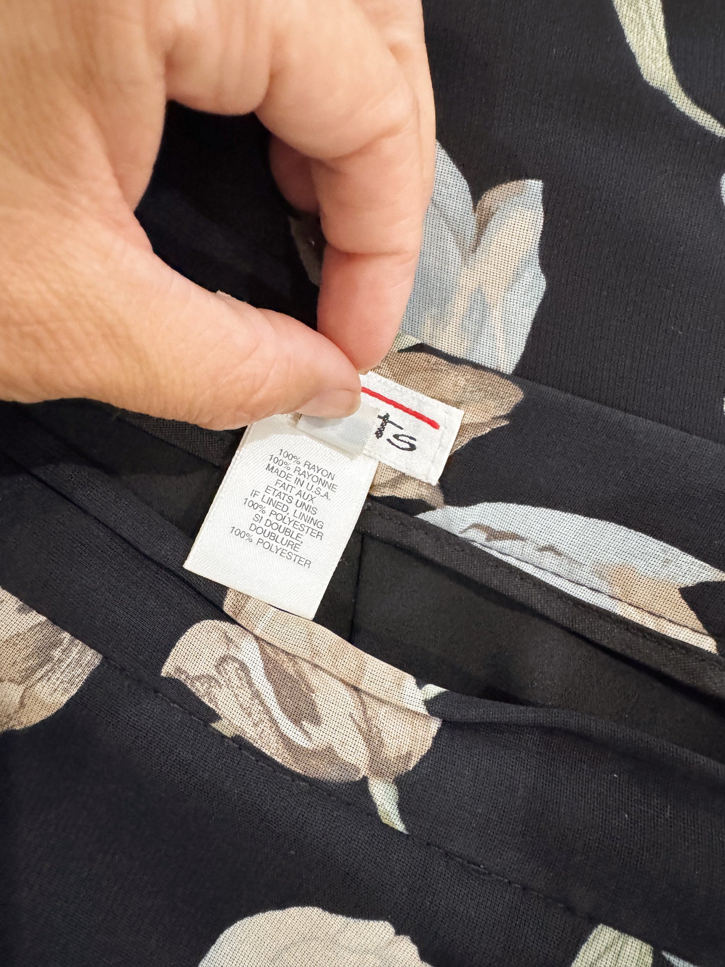 Floral 90s Midi Skirt (28")