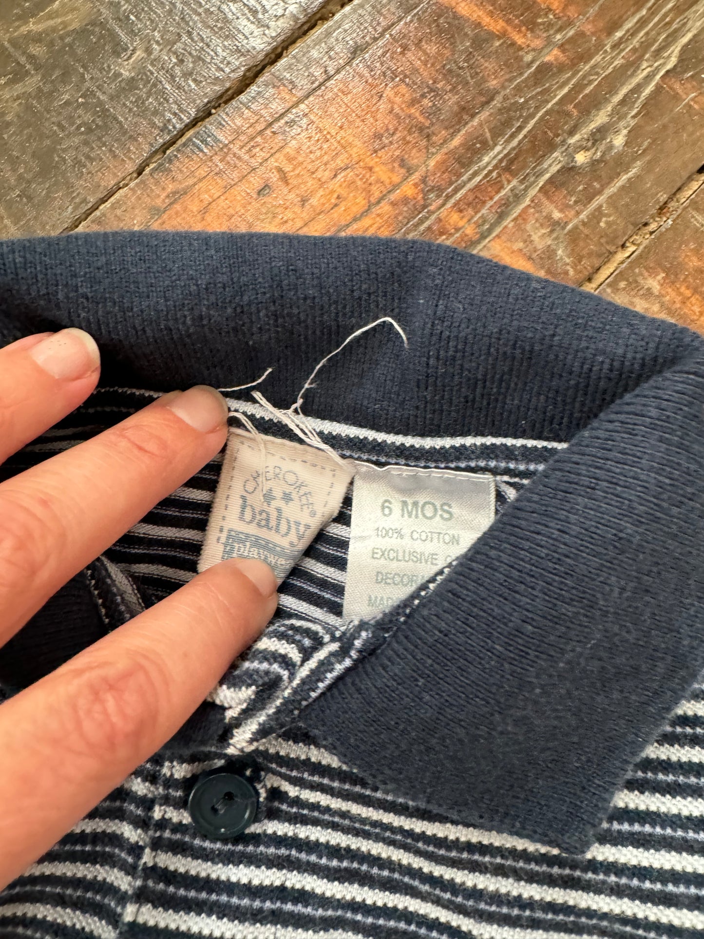 Snoopy Polo Onesie (6mos)