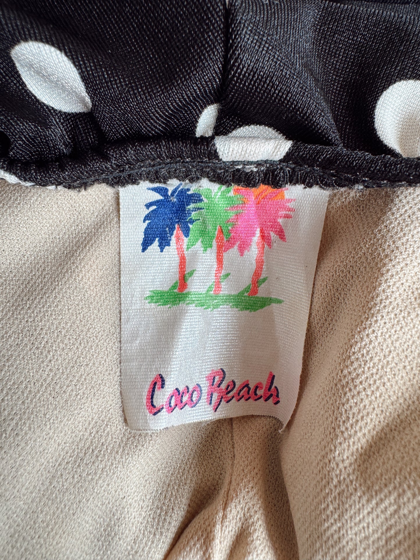 Coco Beach Black and White Skirt 90s Swimsuit (M)