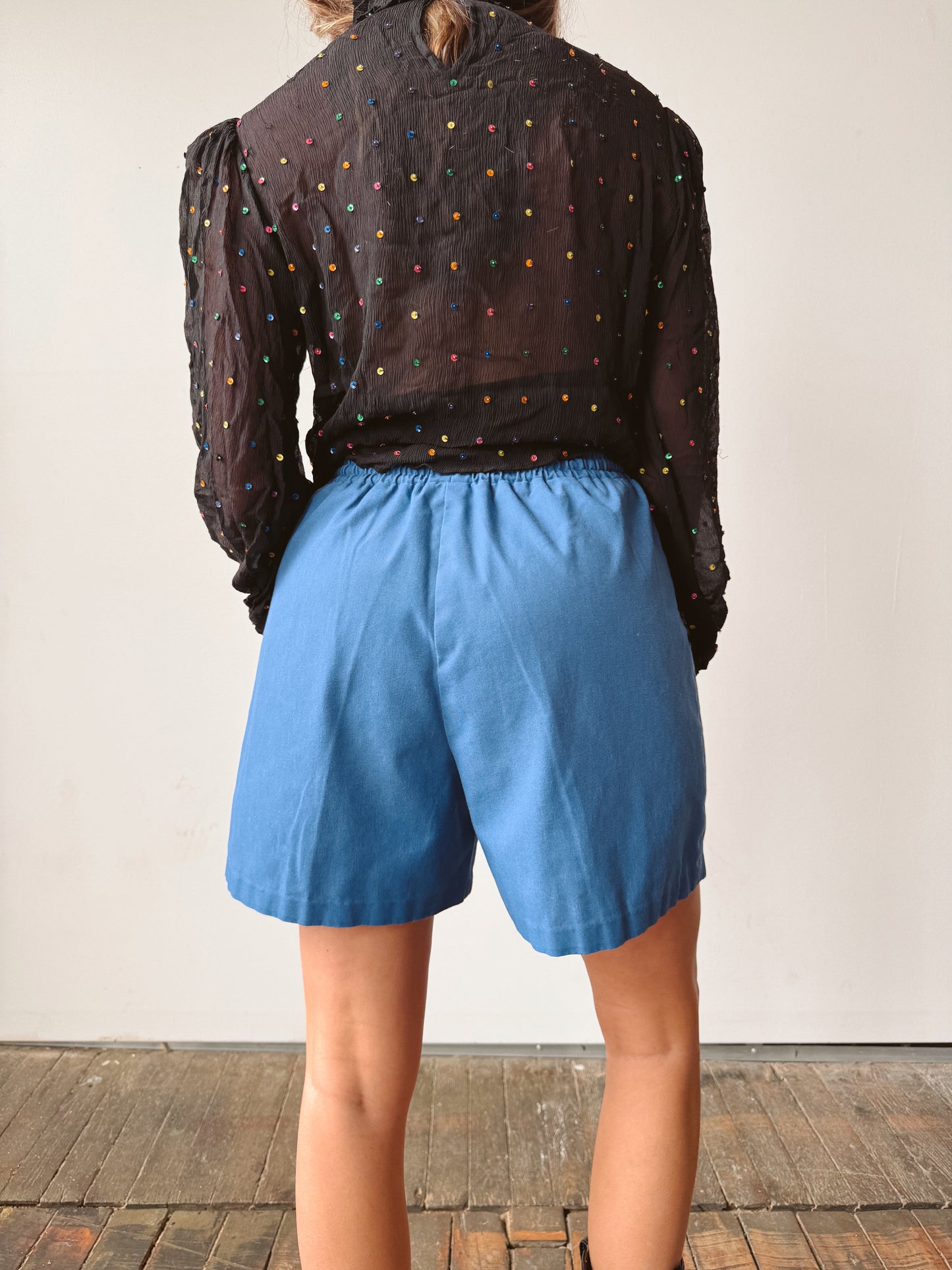 Blue Summer 90s Shorts (26")