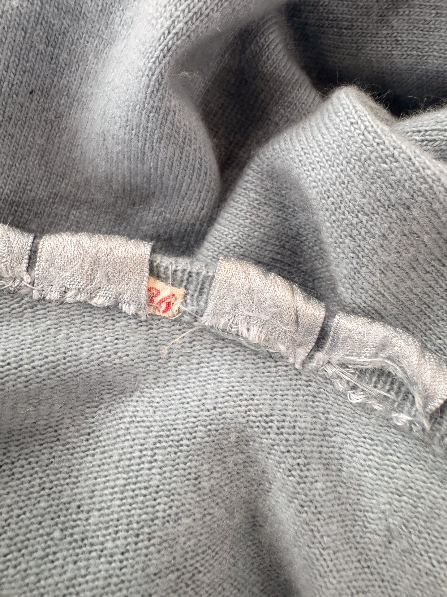 Mid-Century Cashmere Ribbon Cardigan (S)