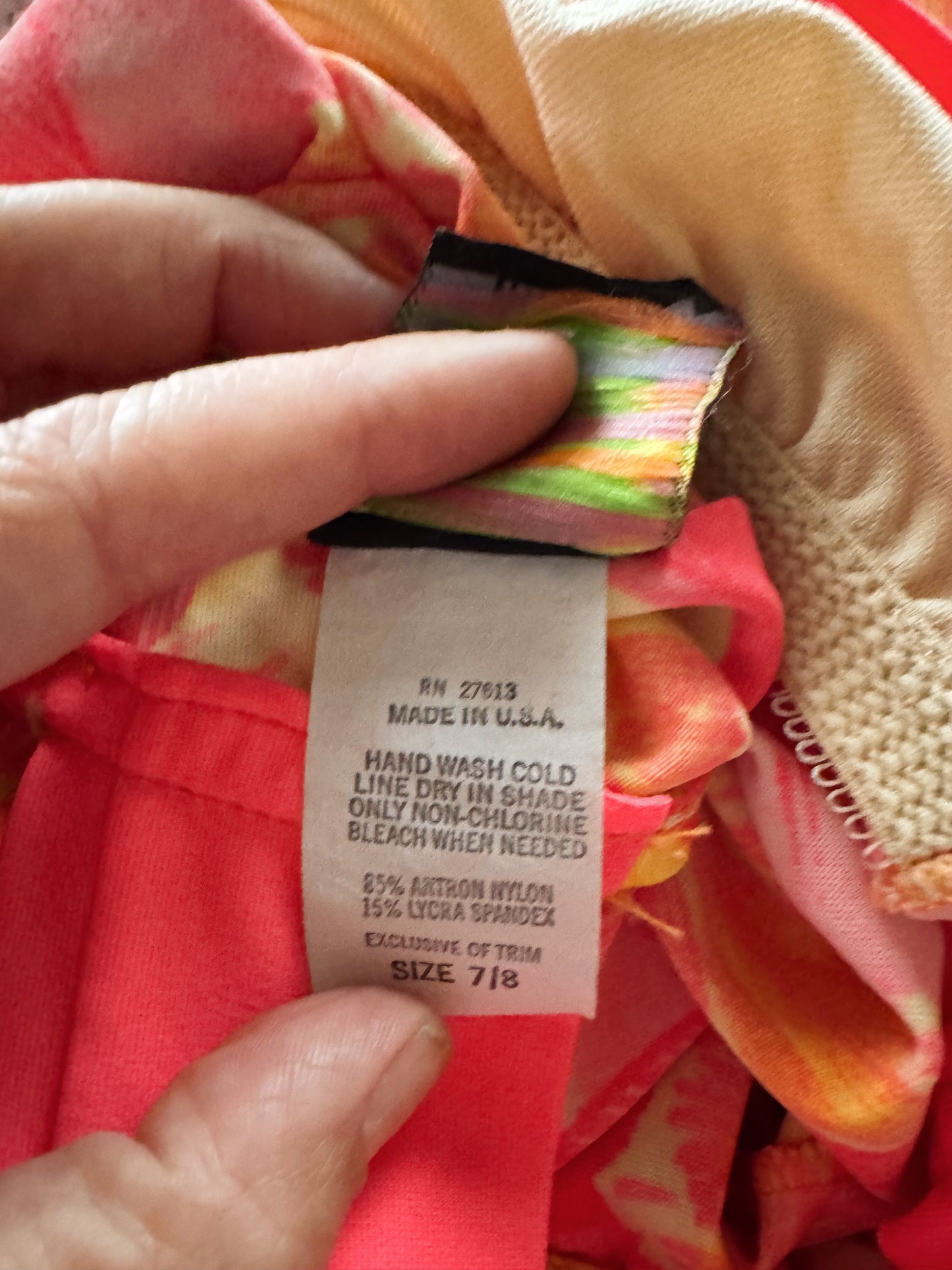 Beach Native Hibiscus One-Piece Swimsuit (M)