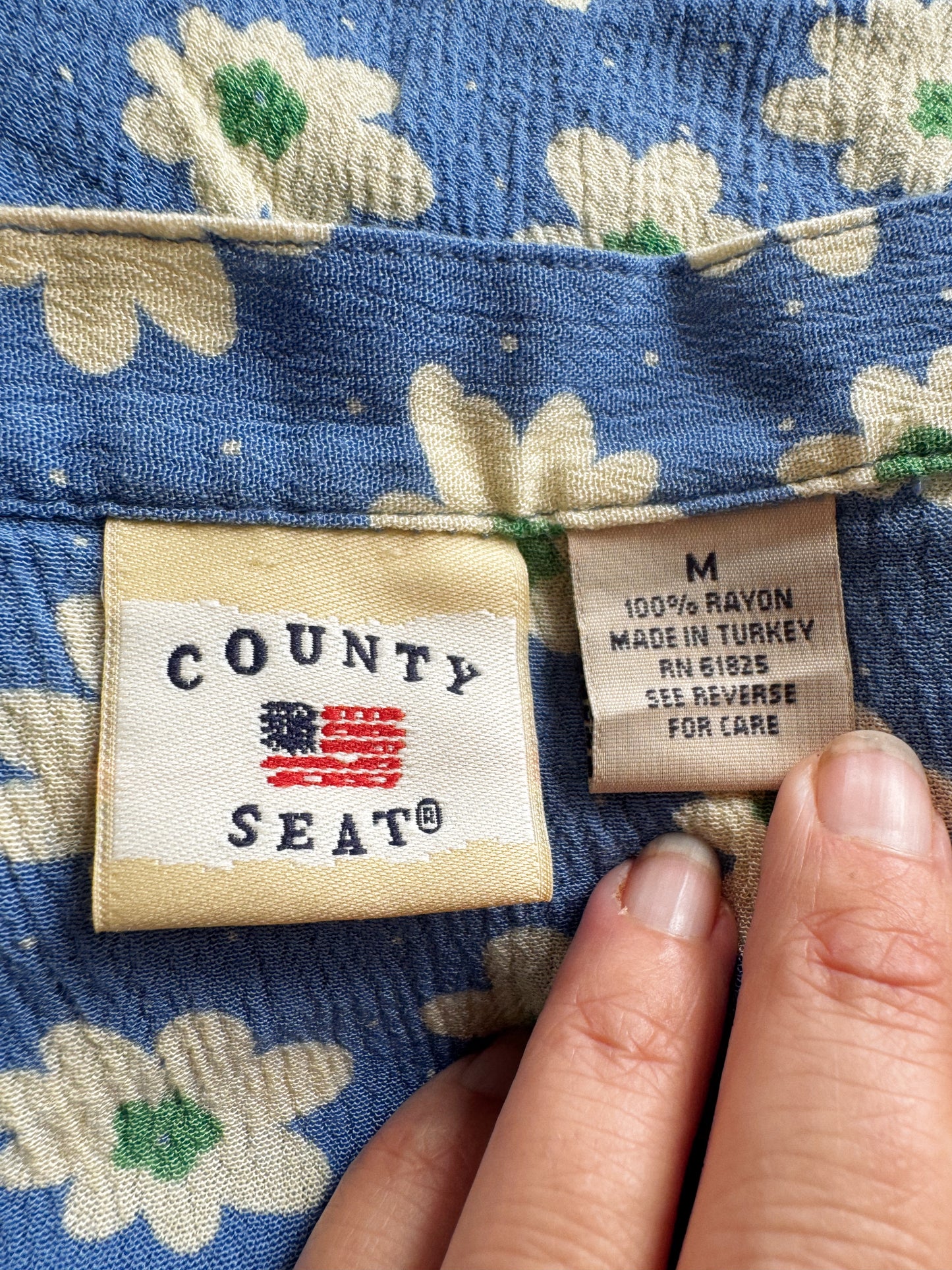 County Seat 90s Mini Crinkled Mini Skirt (M)