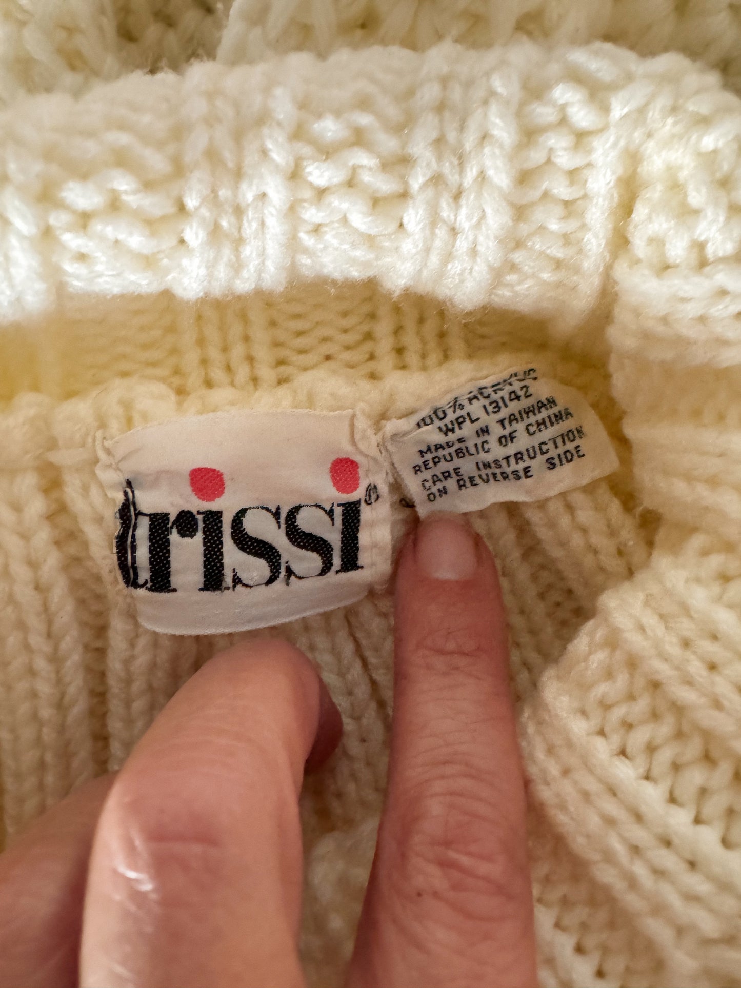 Trissi Tie-Side Knit Sweater (S)