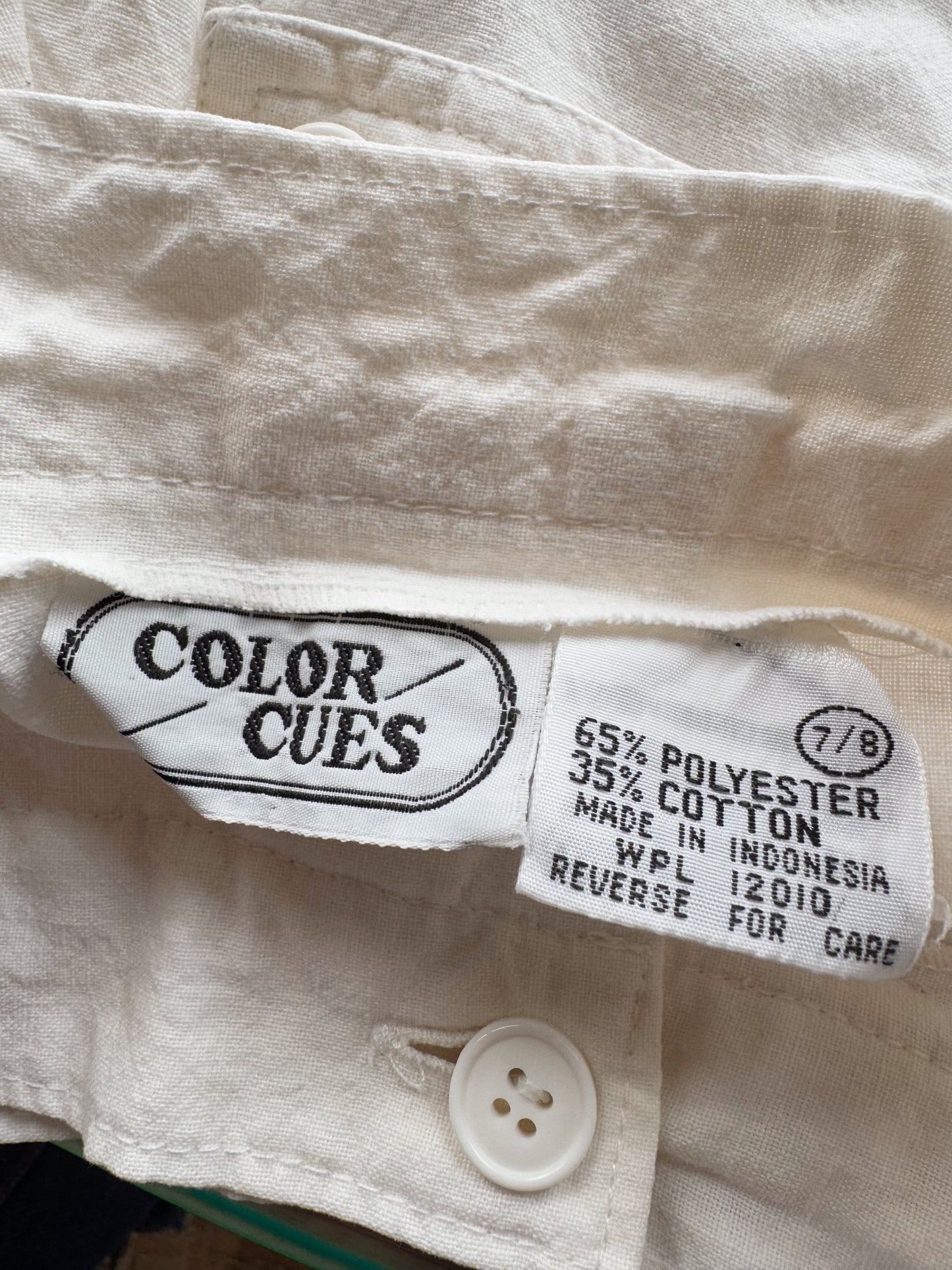 Summer 90s White Trouser Shorts (24")