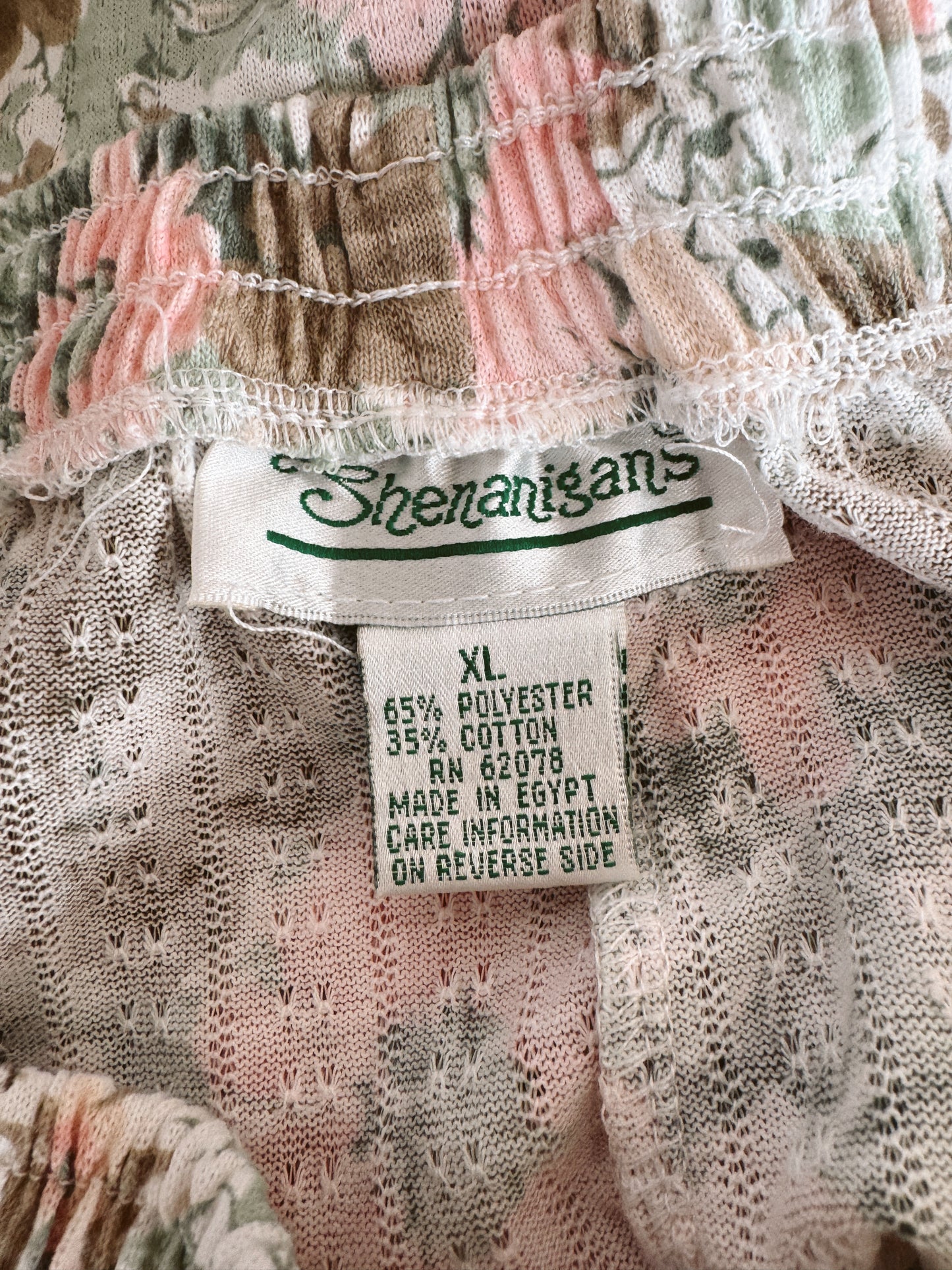 Floral 90s Shenanigans Elastic Shorts (25")