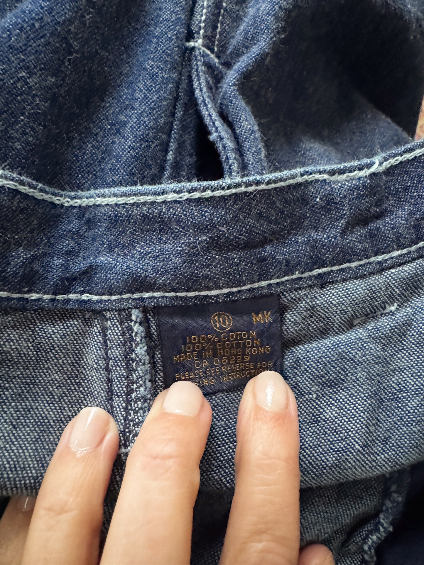 70s Cotton Gloria Cuffed Denim Jeans (25")