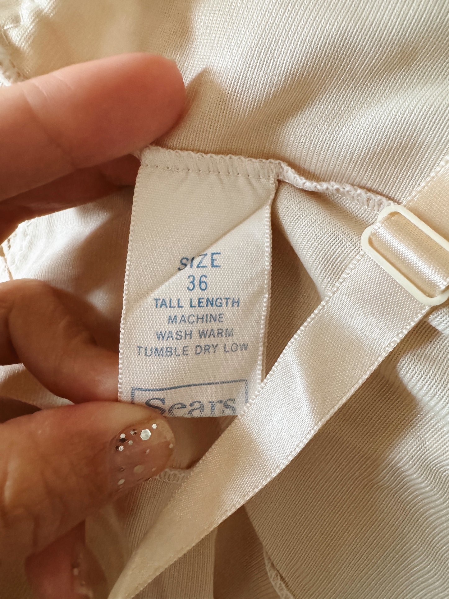 Nude 80s Sears Slip Dress (M)