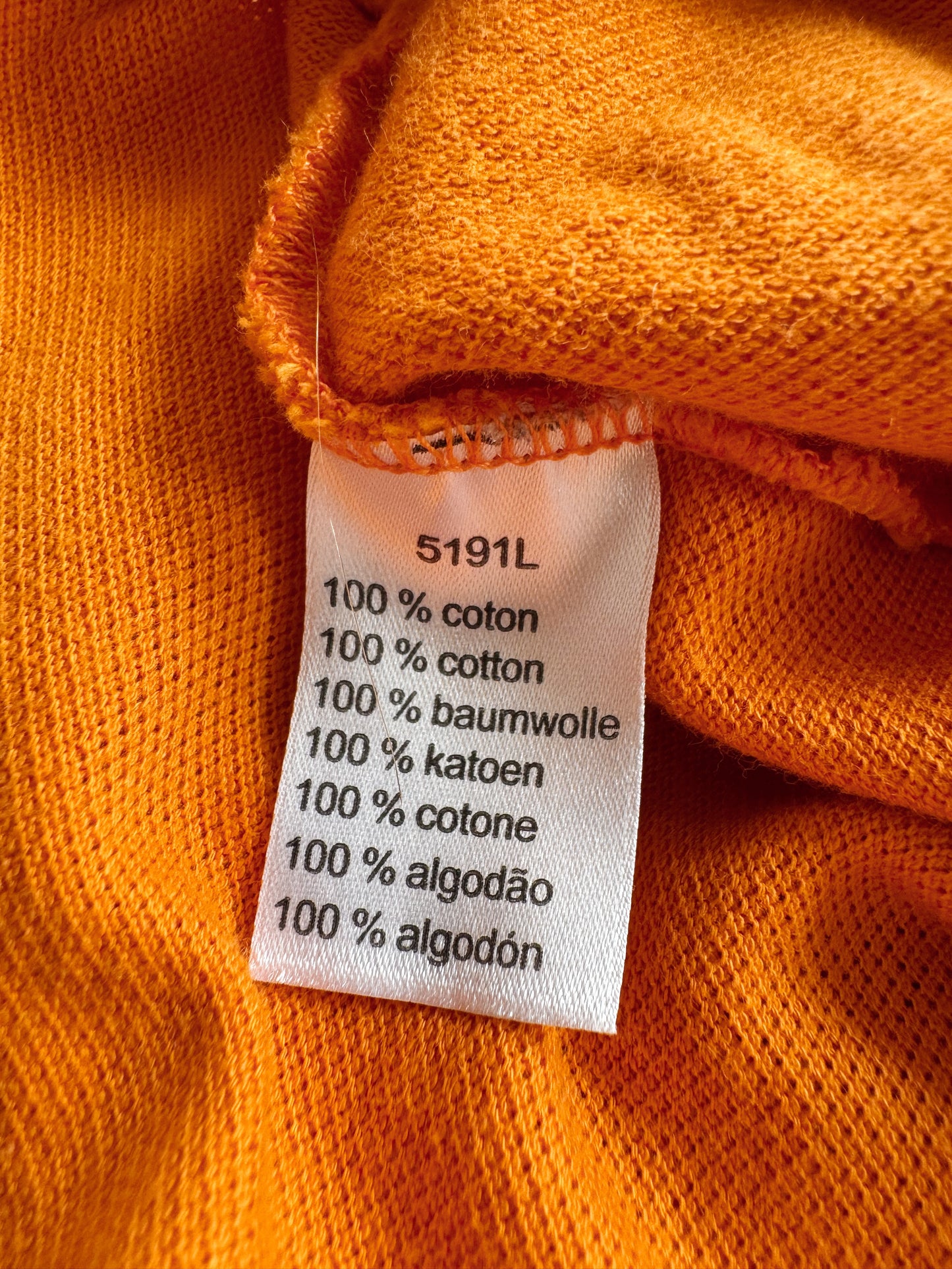 Oversize 00s Orange Clementine Lacoste Polo ( XL)