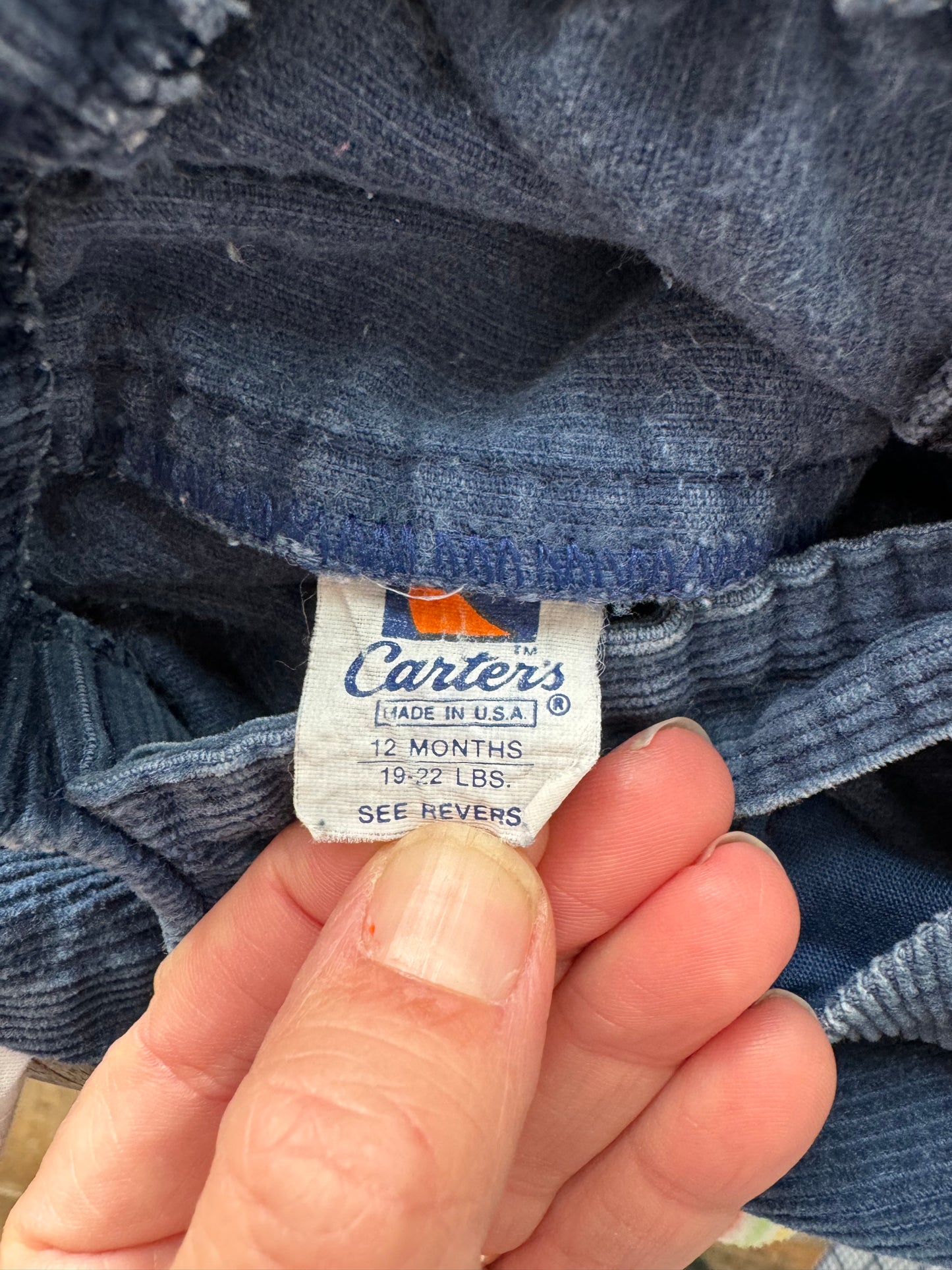 Rocking Horse 70s Corduroy Overalls (12mos)