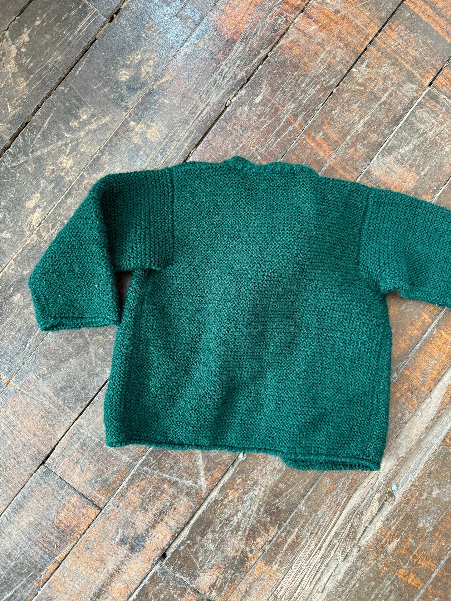 Hand-Knitted Pom Pom Cardigan (9mths)