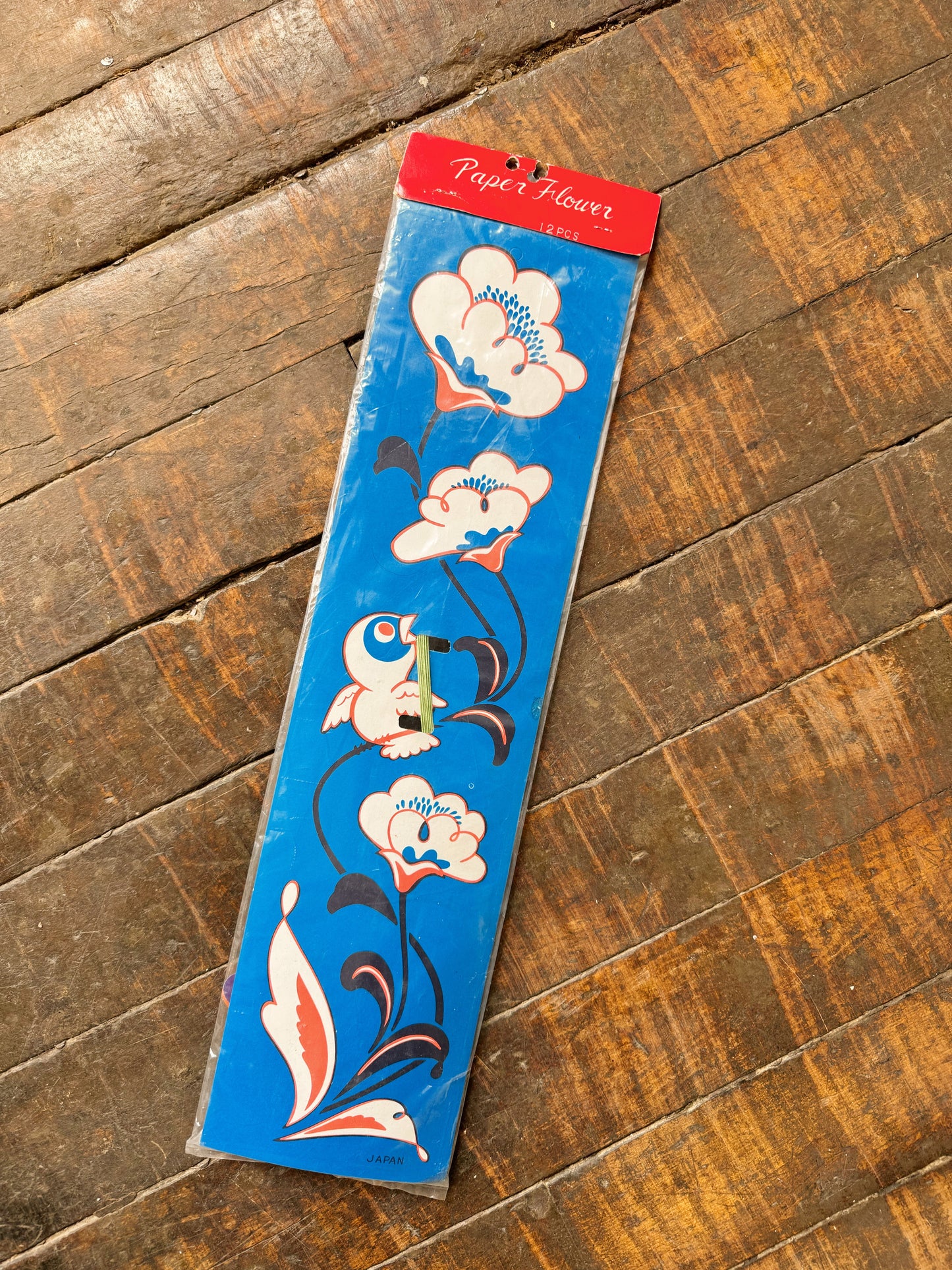 60s Japanese Paper Daisy Flowers, Unopened