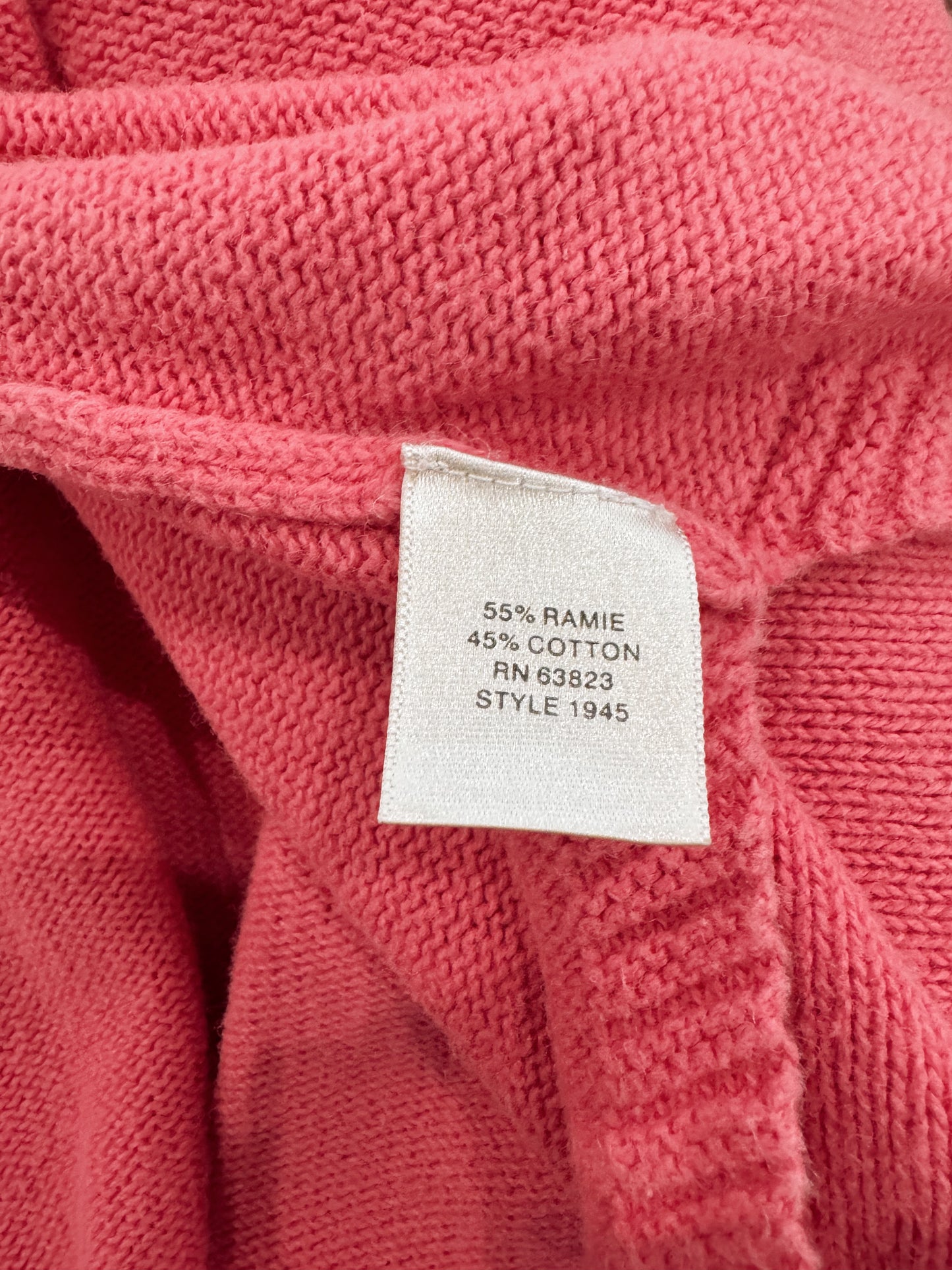 Salmon Knit Summer Sweater (S)