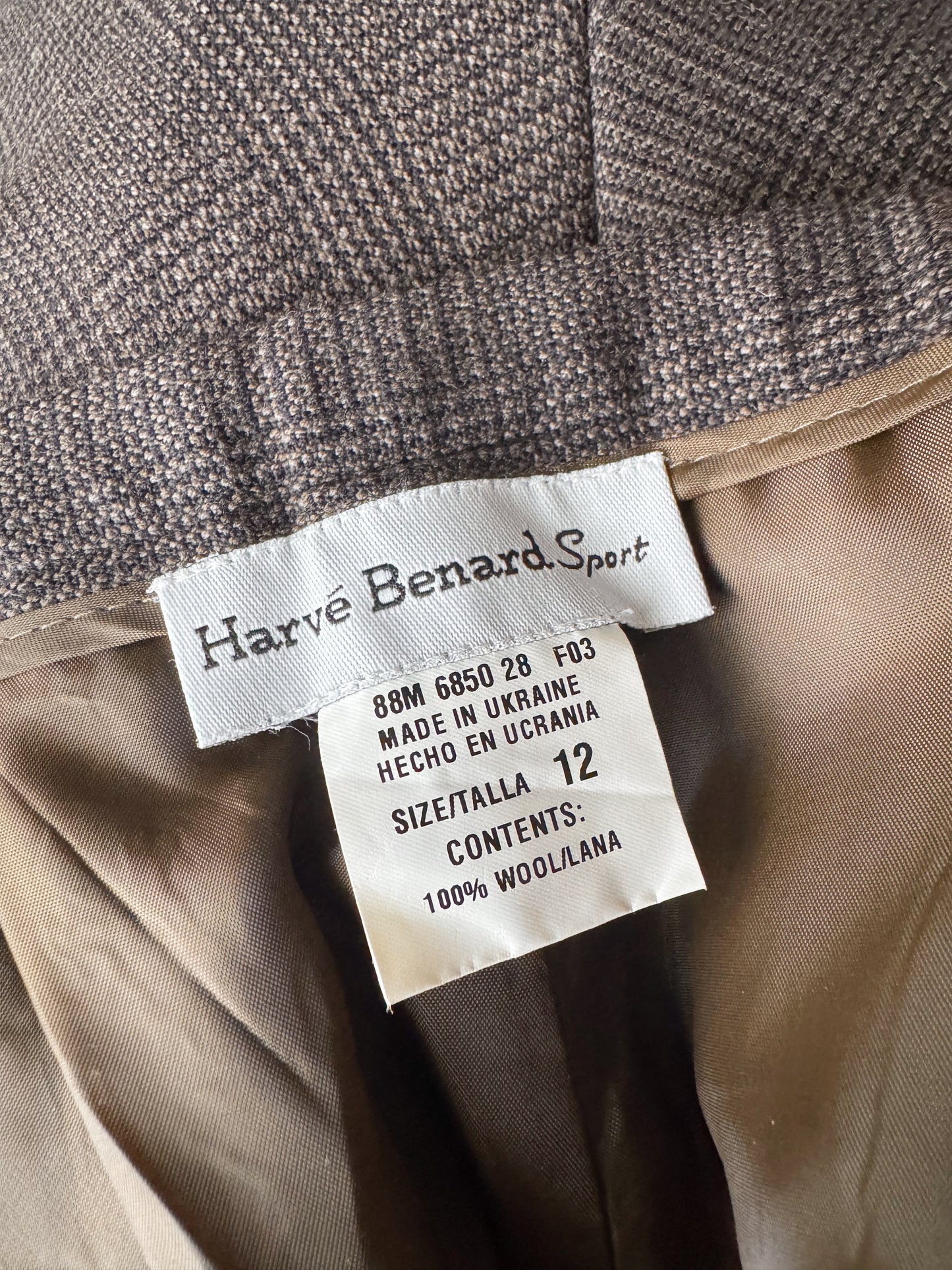 Brown Plaid Trouser Pant (30")