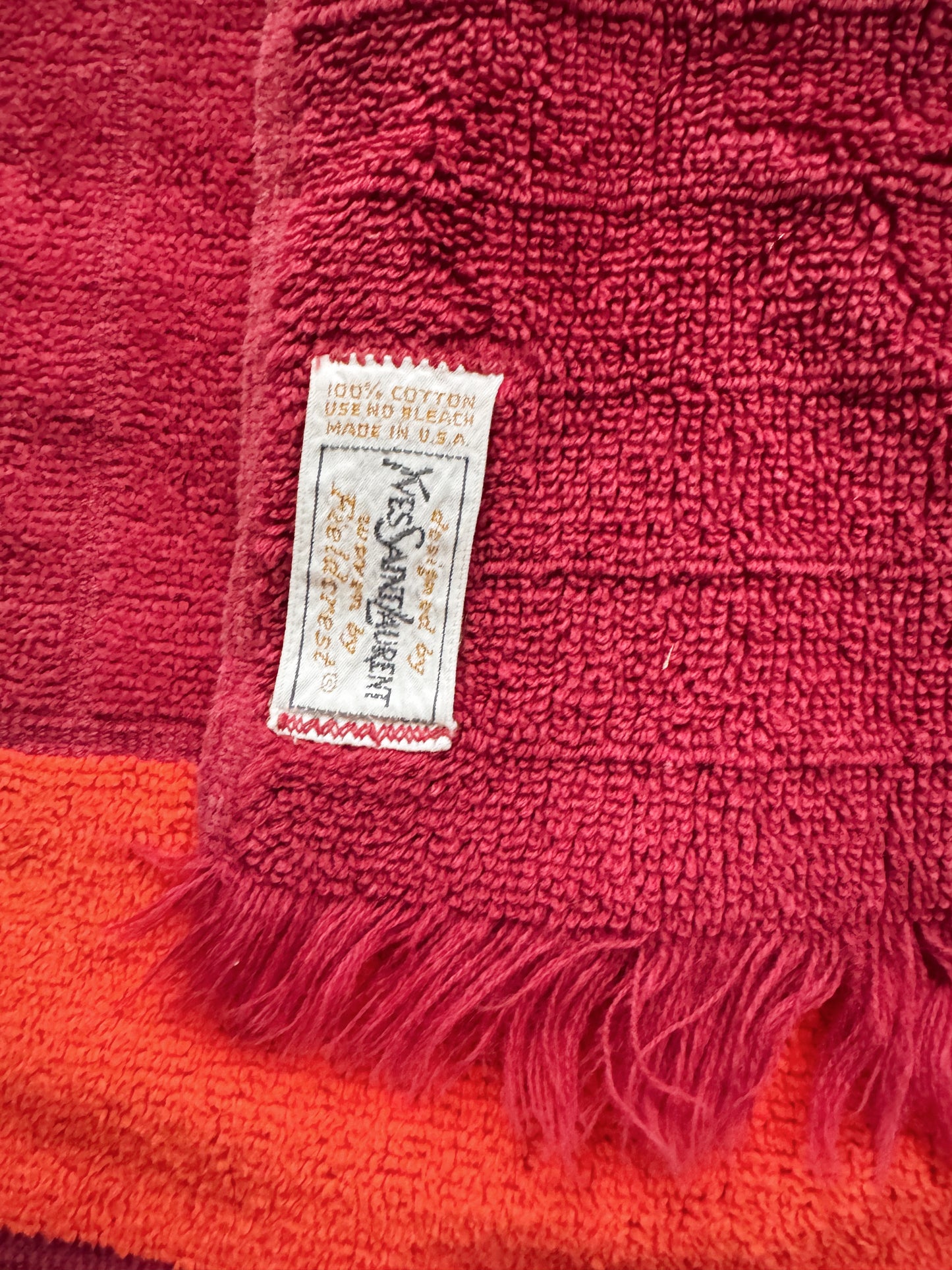 Vintage YSL Bath Towel 40"x24"