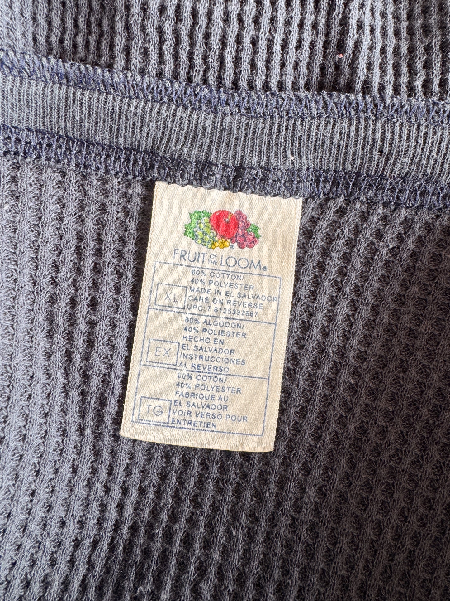 Thermal Waffle 90s Navy Knit (L)