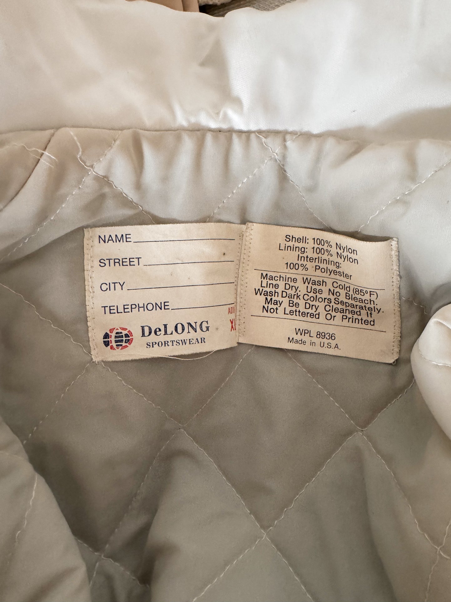 70s Varsity Cheerleader Nylon Jacket (L)