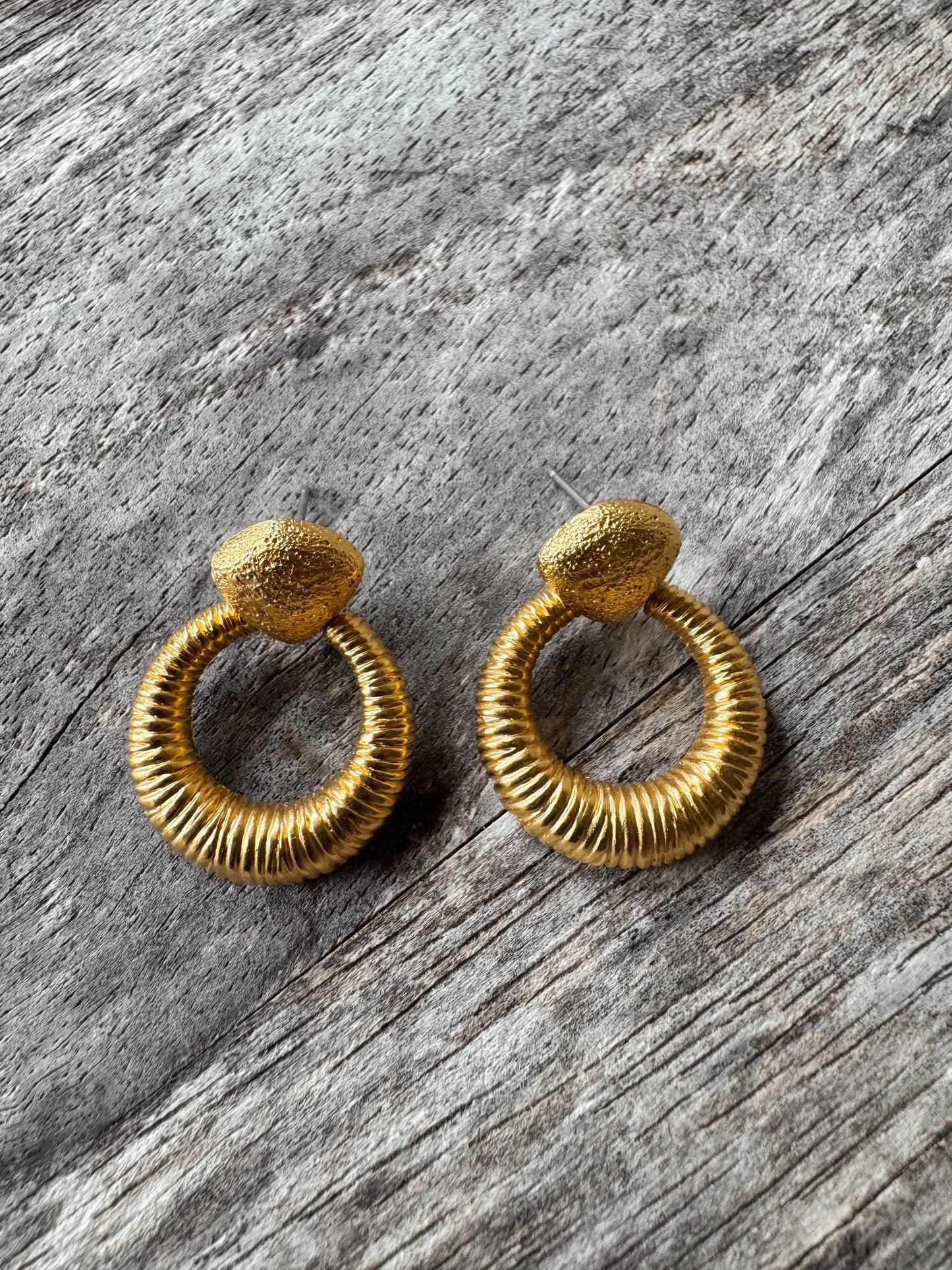 90s Golden Hoop Earrings