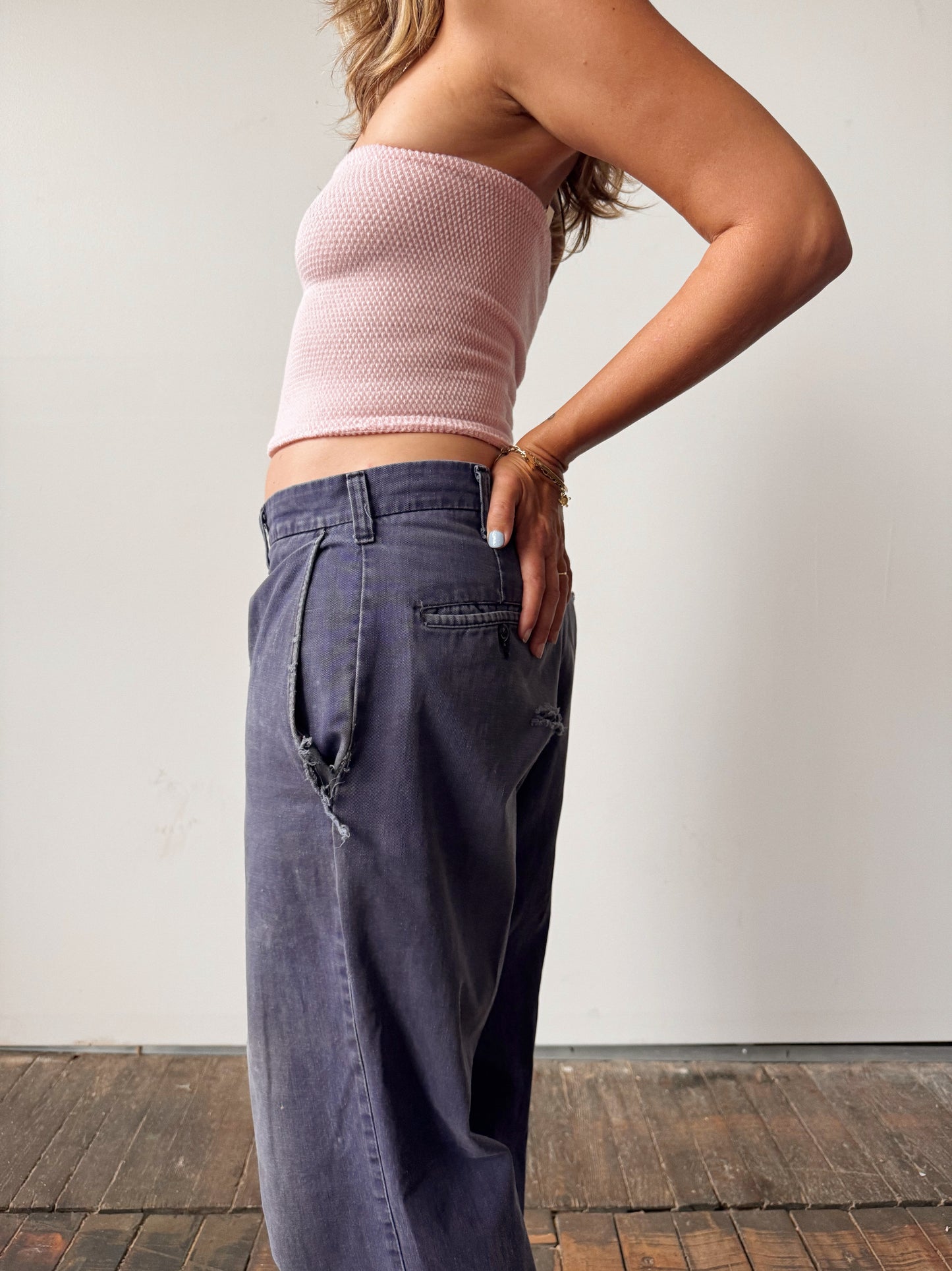 Distressed Worn Mens Work Pant (32")